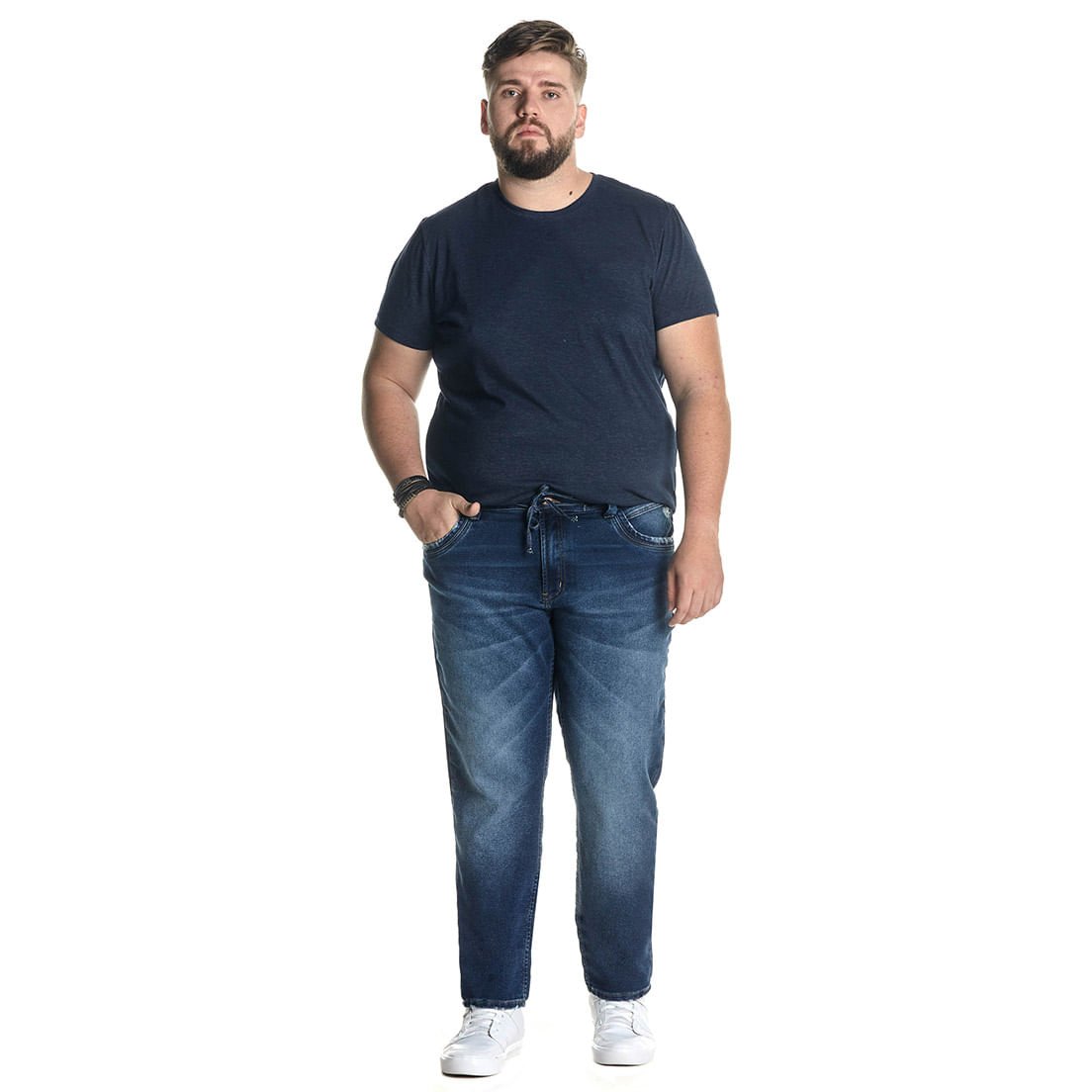 Calça Jeans Denuncia Skinny 101324244 Azul