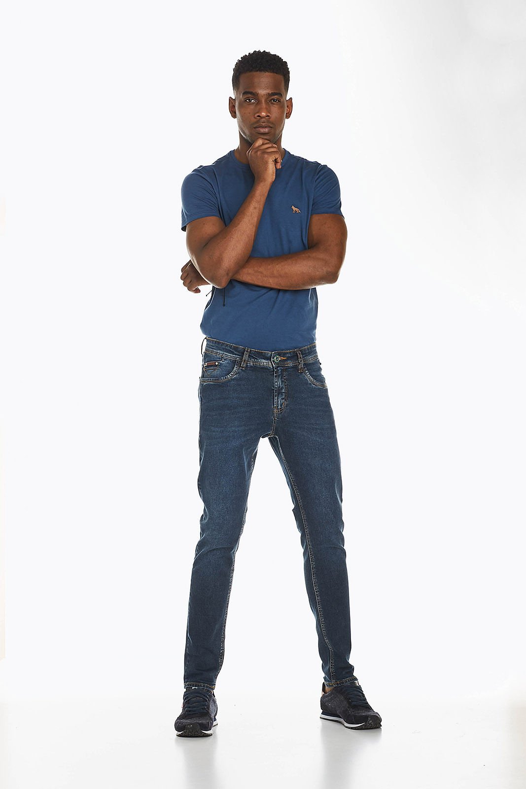 Calça Jeans Masculina Skinny Denuncia 101324341 Azul