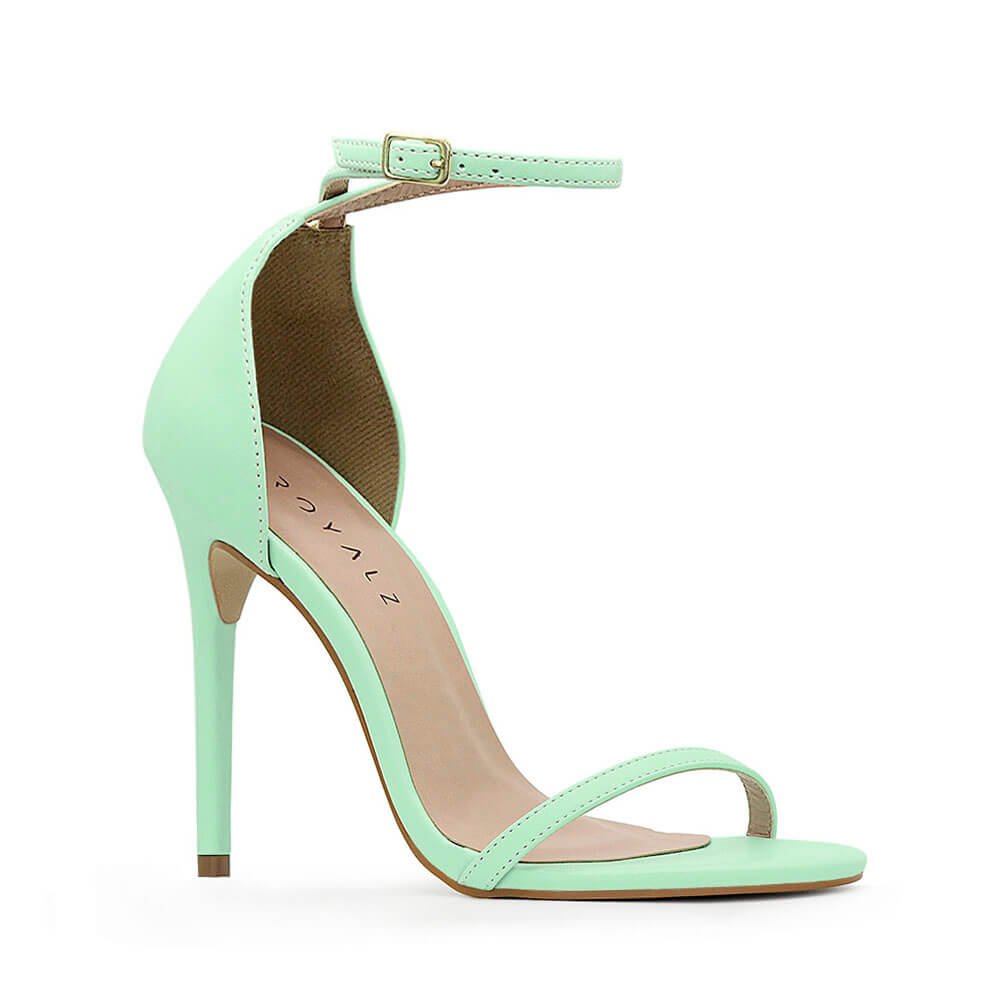 Sandalia Royalz Lisa Paola Salto Alto Fino Tira Verde Água Verde 4
