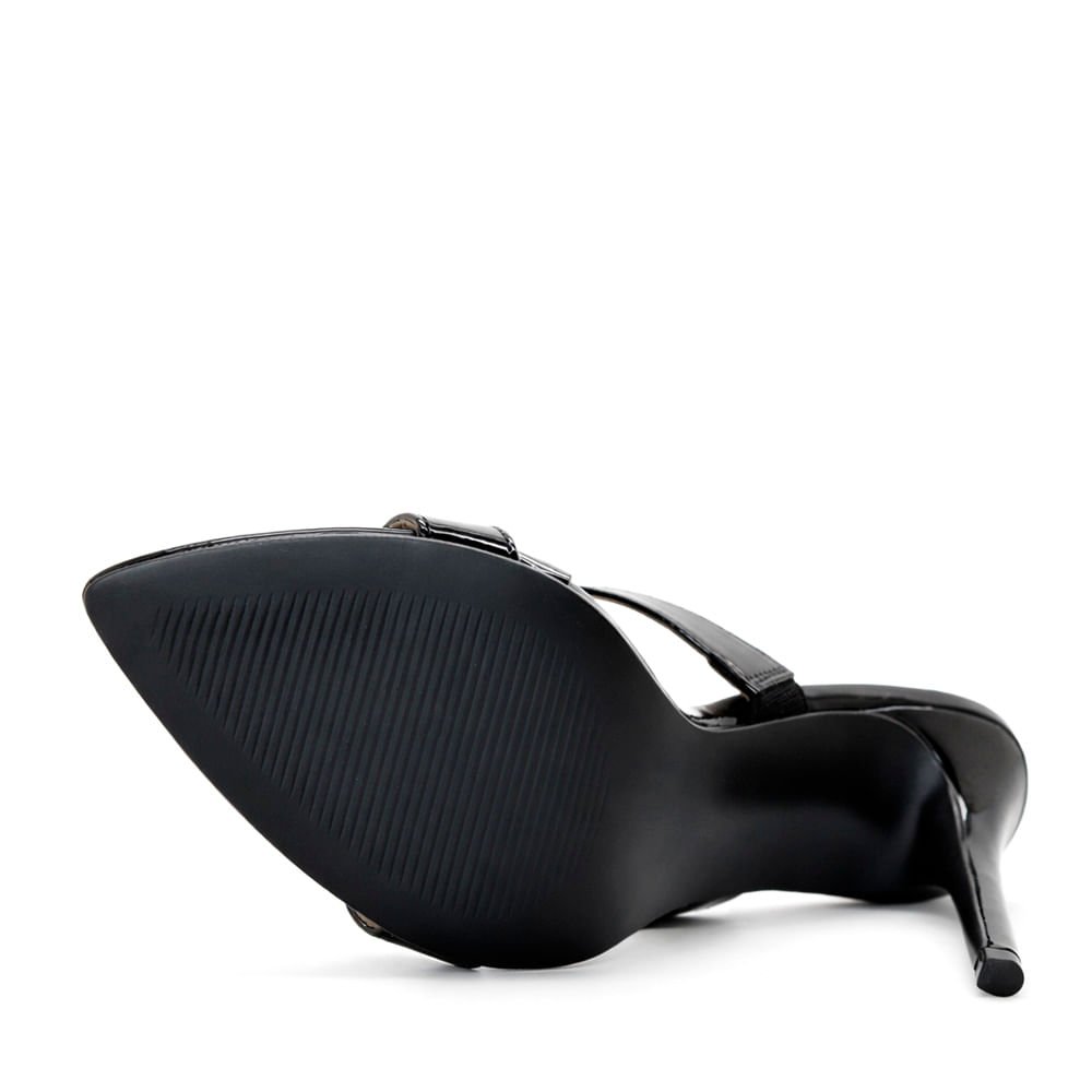 Tamanco Royalz Verniz Stella Salto Alto Fino Preto Preto 5
