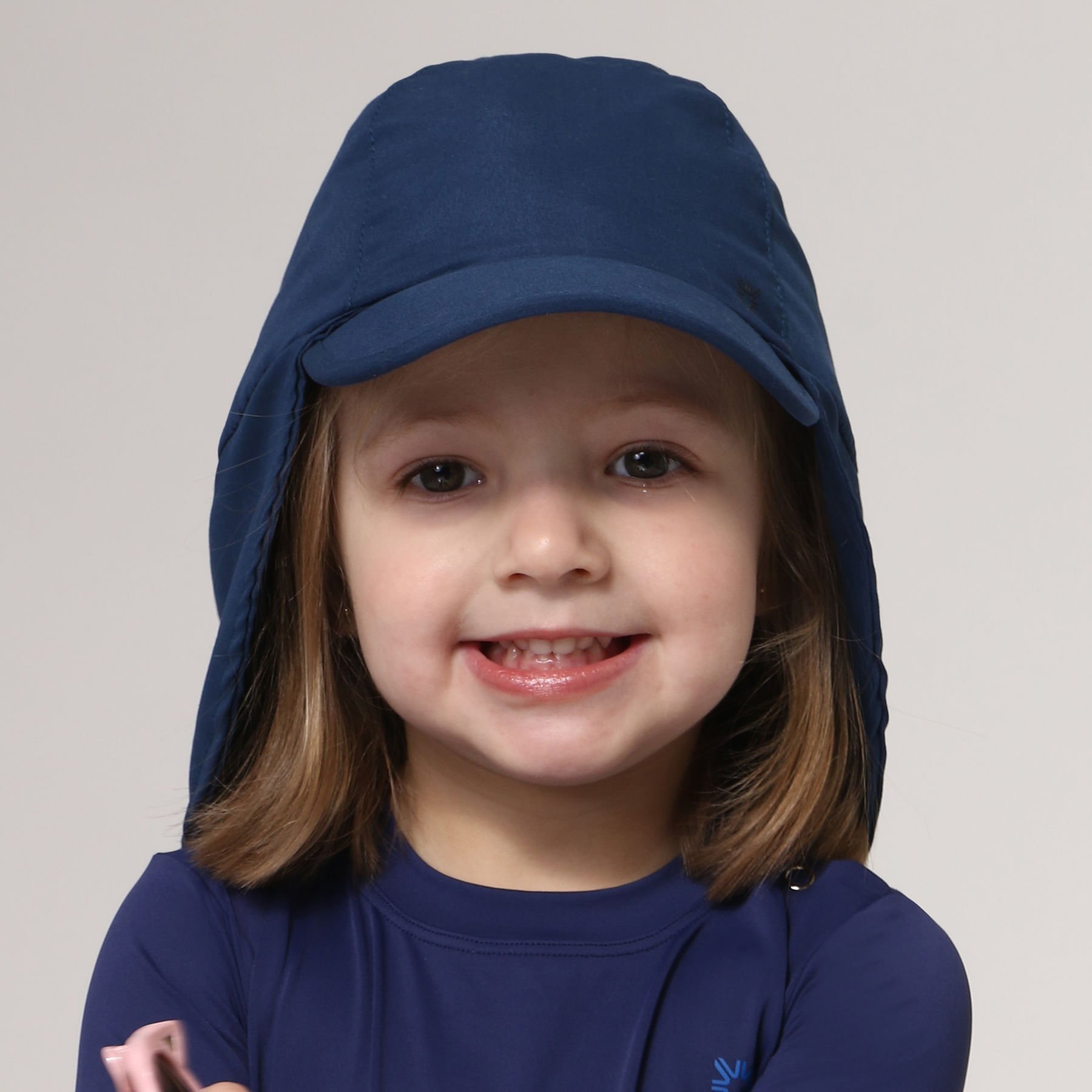Boné UV Legionário Infantil com Proteção Solar Marinho Azul 1