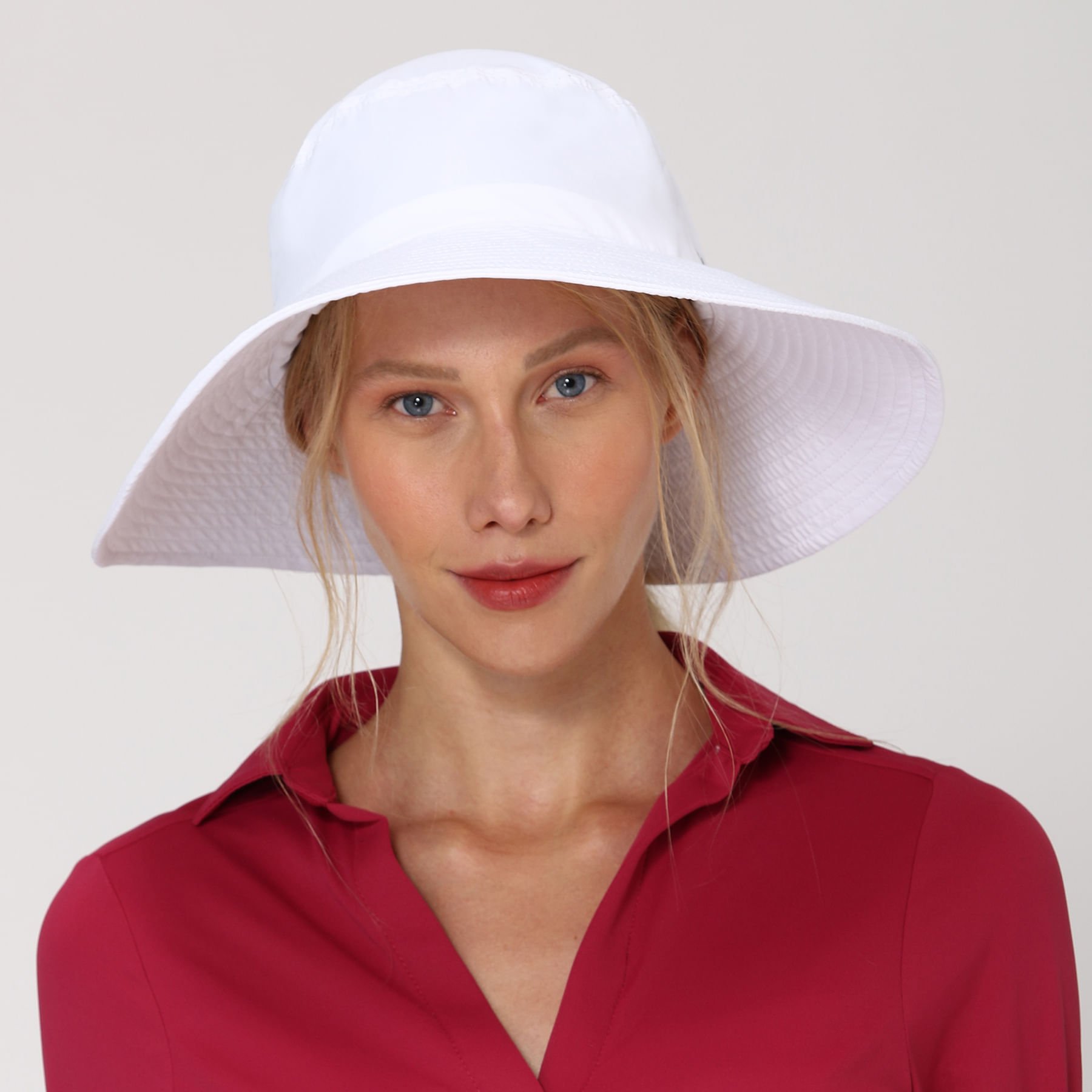 Chapéu UV Com Proteção Solar Lyon Branco Branco 1