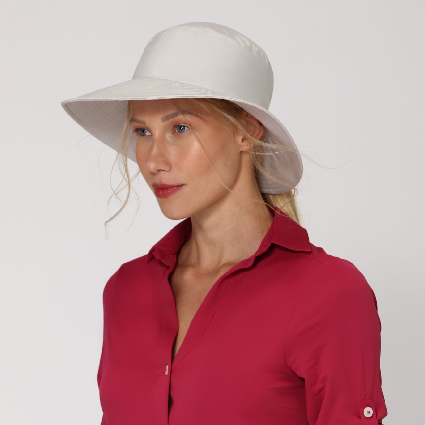 Chapéu UV Com Proteção Solar Califórnia Areia Bege 2