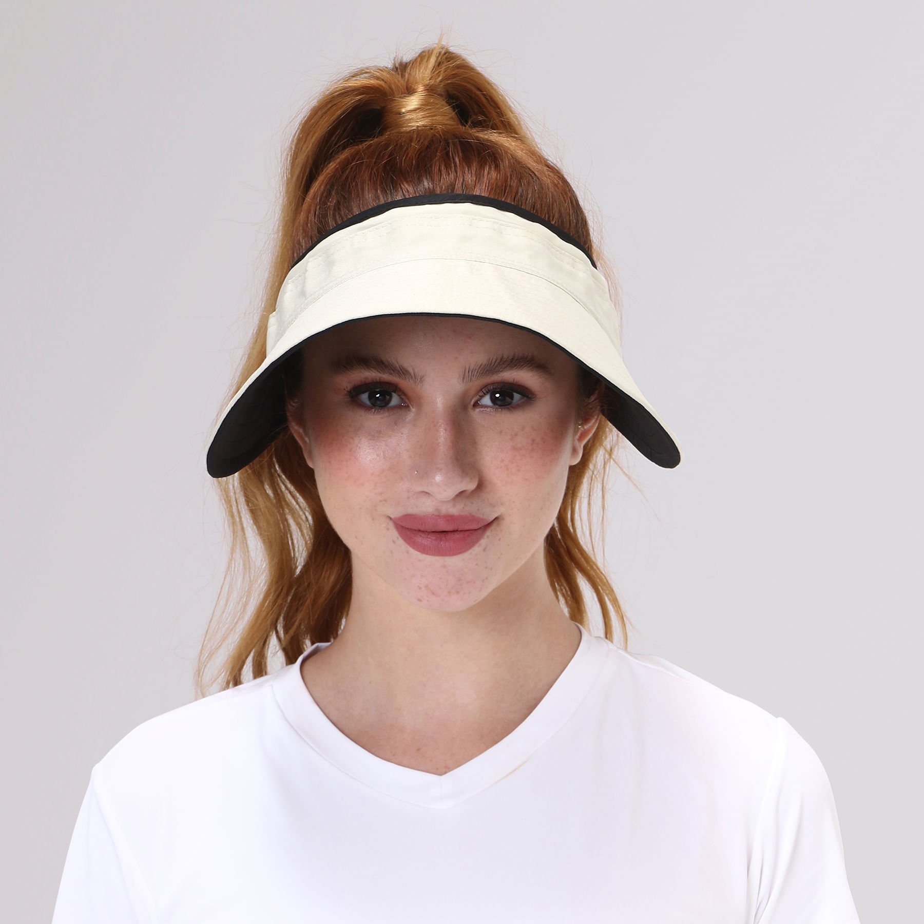 Viseira UV Com Proteção Solar Bali Preto/Areia Preto 2