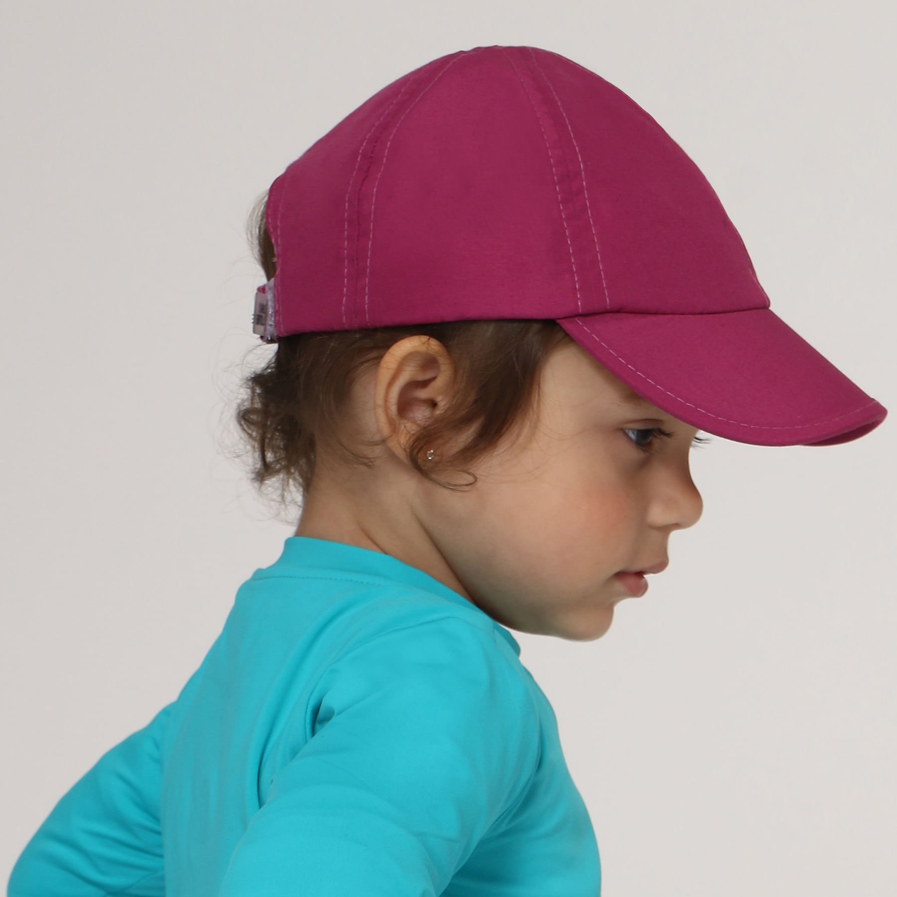 Boné UV Com Proteção Solar Baby Colors Magenta Roxo 3