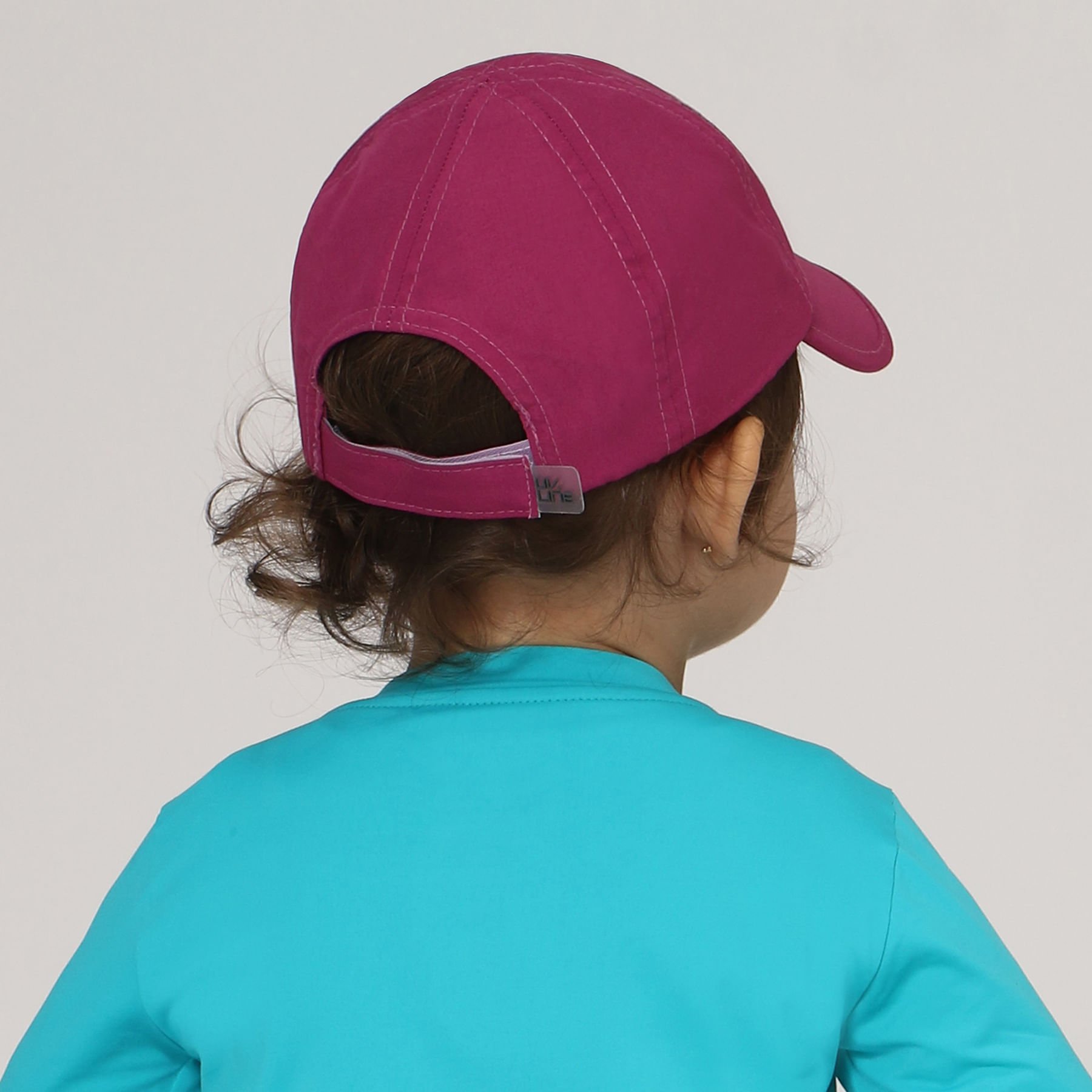 Boné UV Com Proteção Solar Baby Colors Magenta Roxo 4