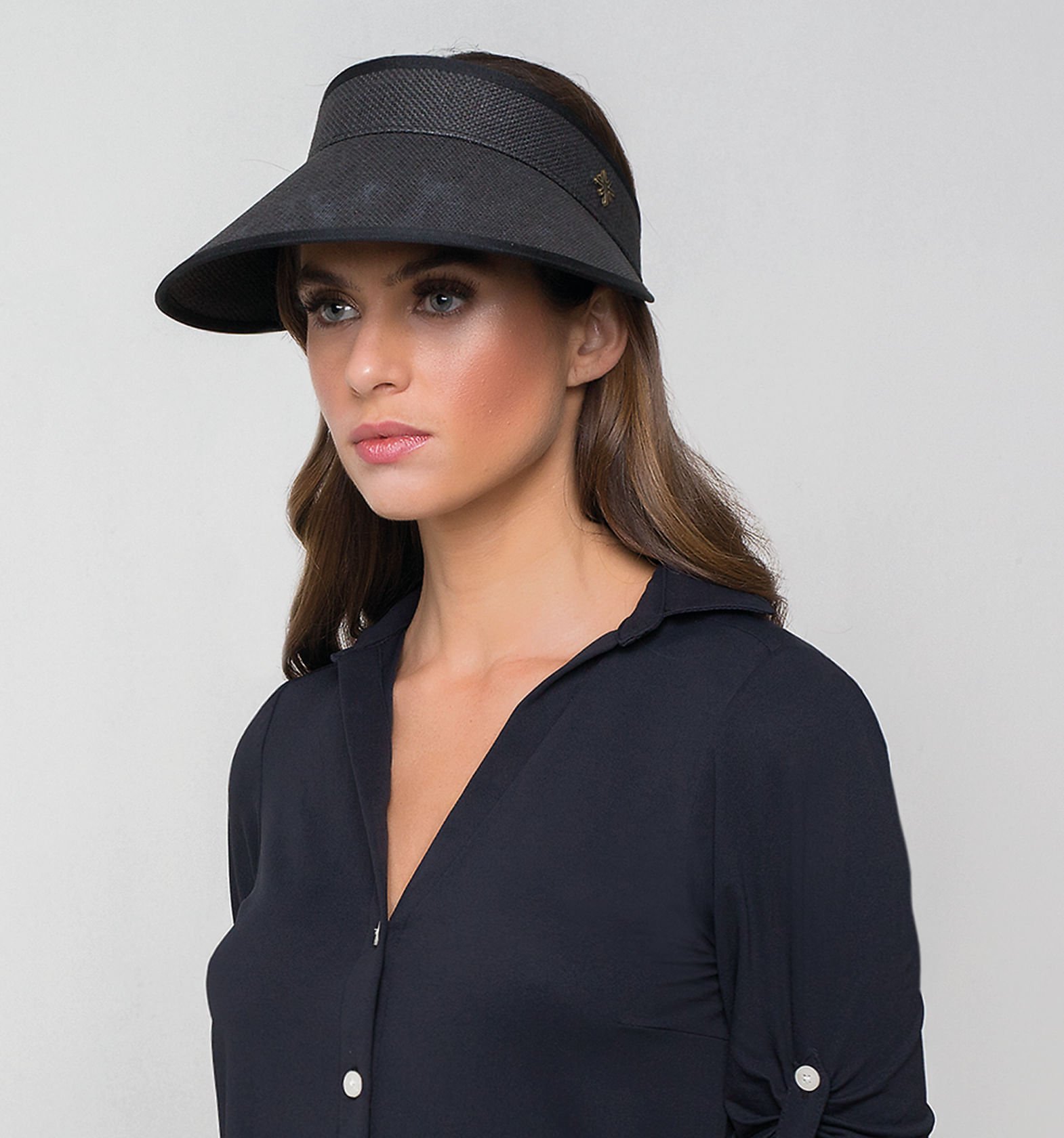 Viseira UV Com Proteção Solar Athletic Dry Marinho Azul 3