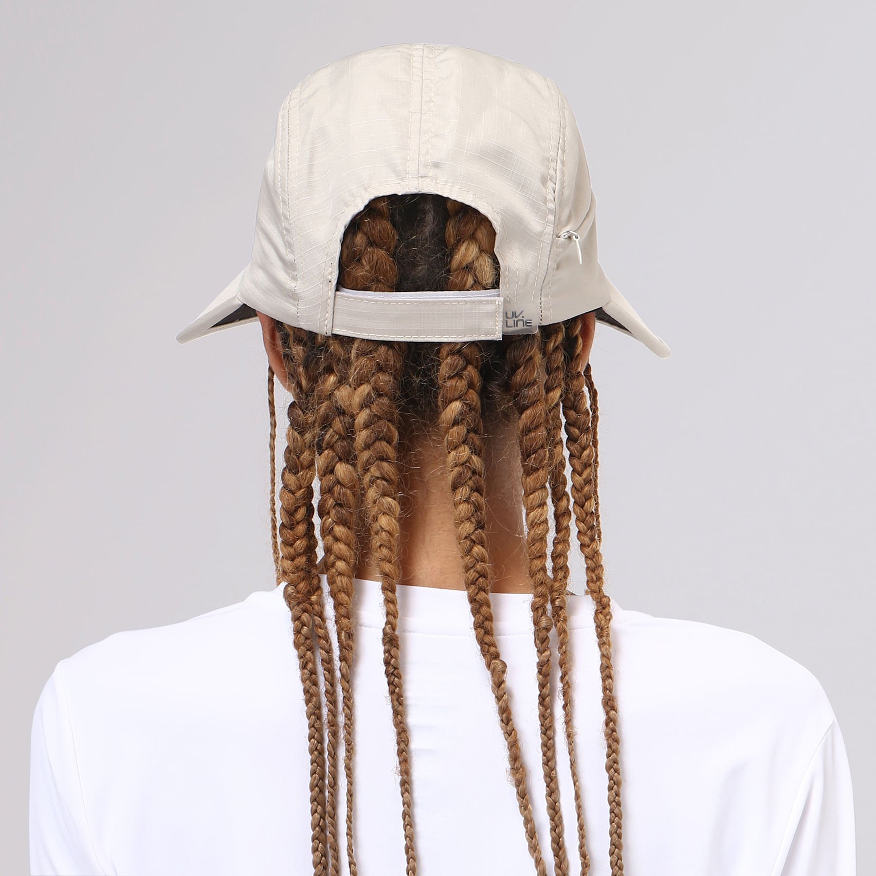 Viseira UV Com Proteção Solar Capri Colors Areia/Preto Preto 2