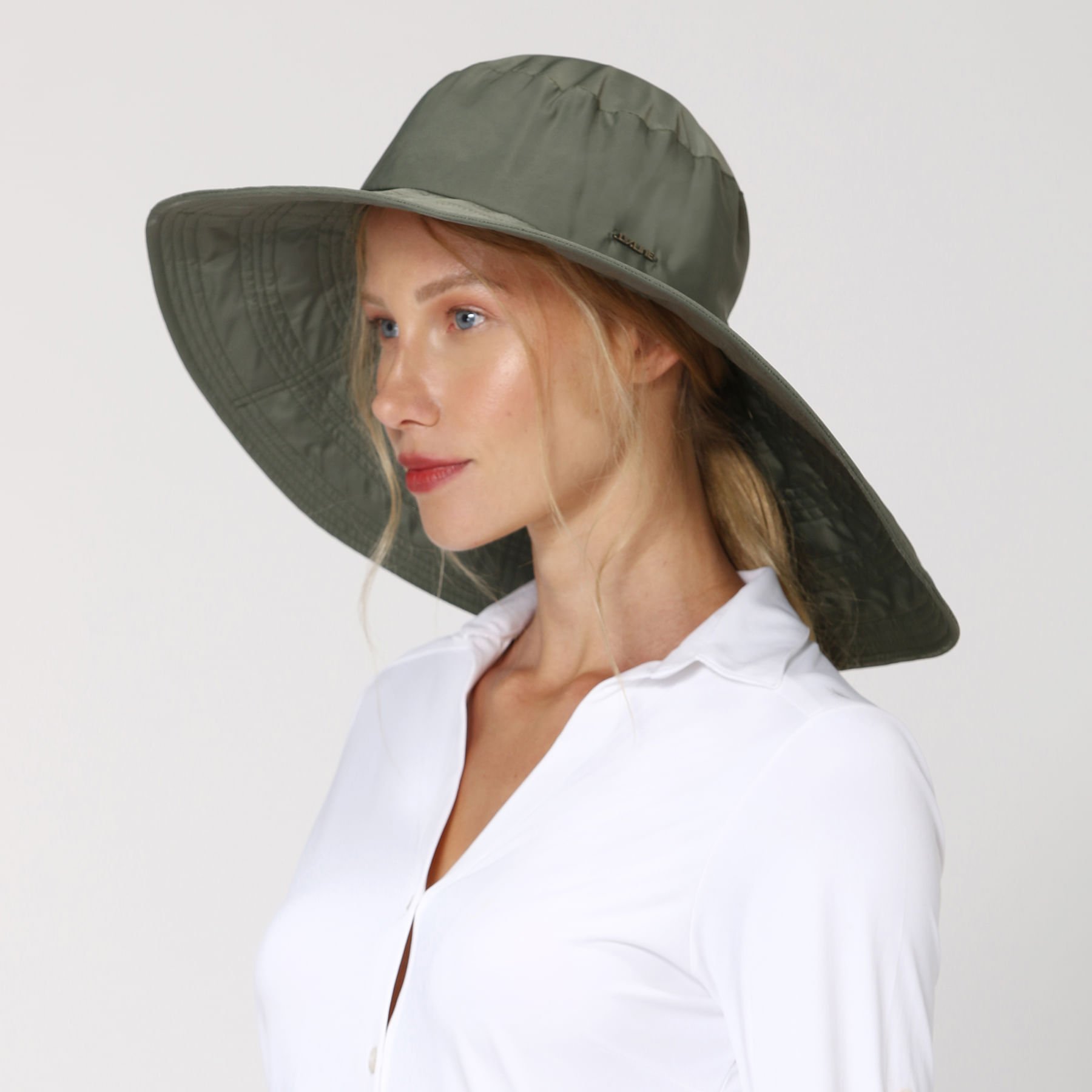 Chapéu UV com Proteção Solar Beverly Hills Verde Militar