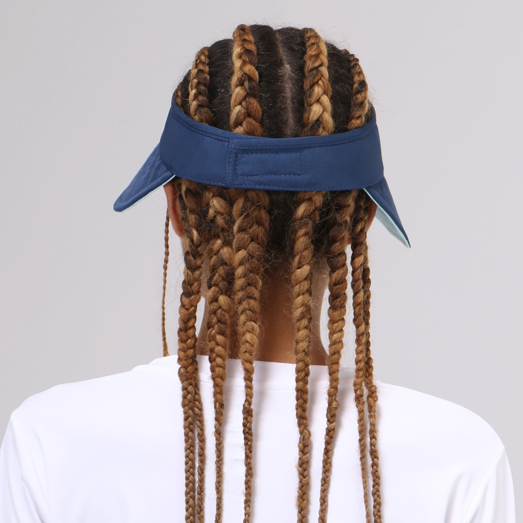 Viseira UV Com Proteção Solar Bali Marinho/Azul Claro Azul 3