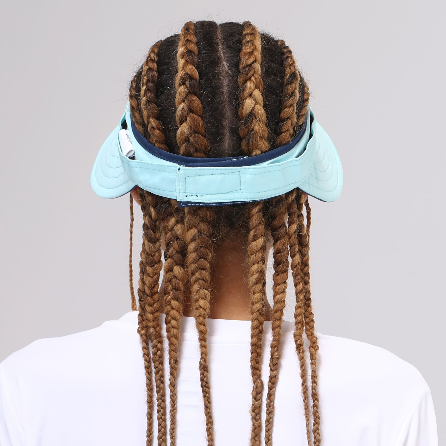 Viseira UV Com Proteção Solar Bali Marinho/Azul Claro Azul 5