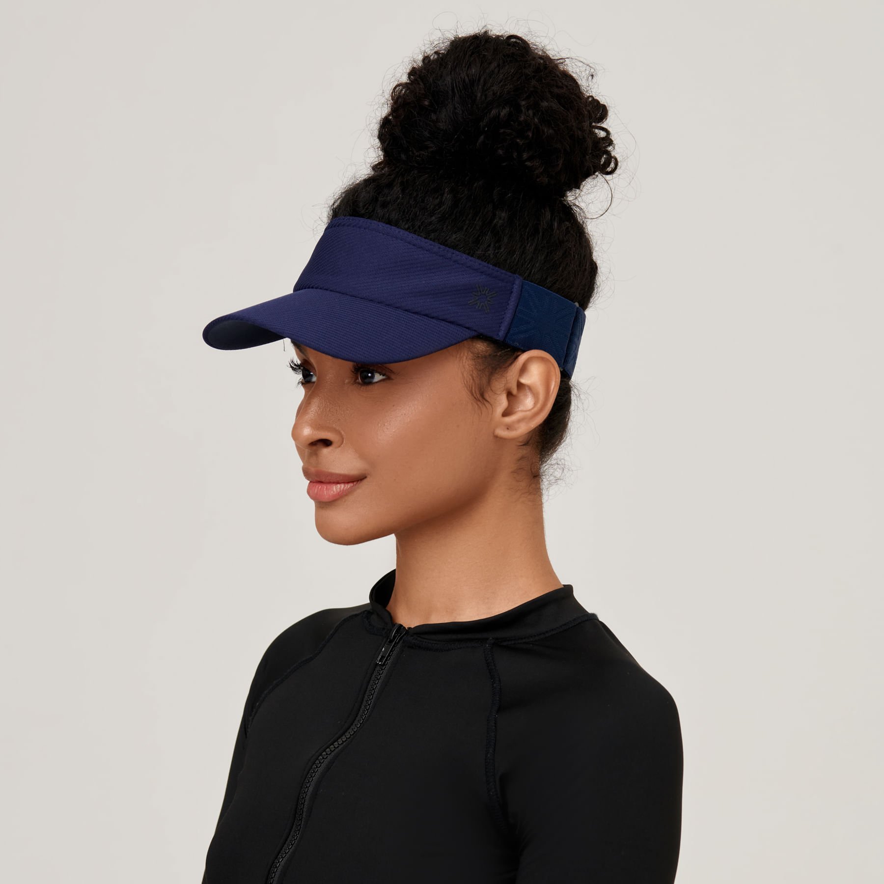 Viseira UV Elastic Com Proteção Solar Marinho
