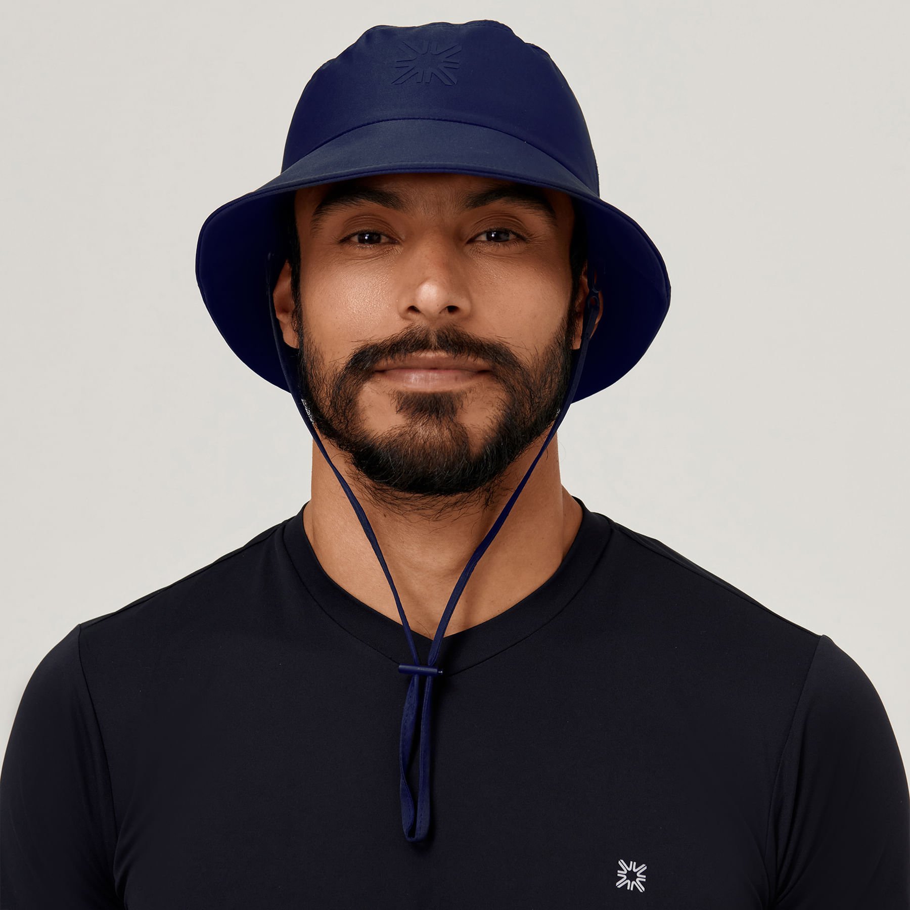 Chapéu UV Bucket Com Proteção Solar Marinho Azul 2