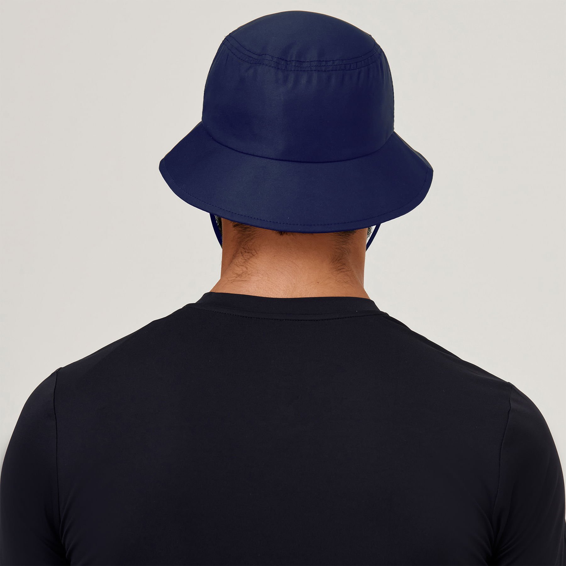 Chapéu UV Bucket Com Proteção Solar Marinho Azul 3