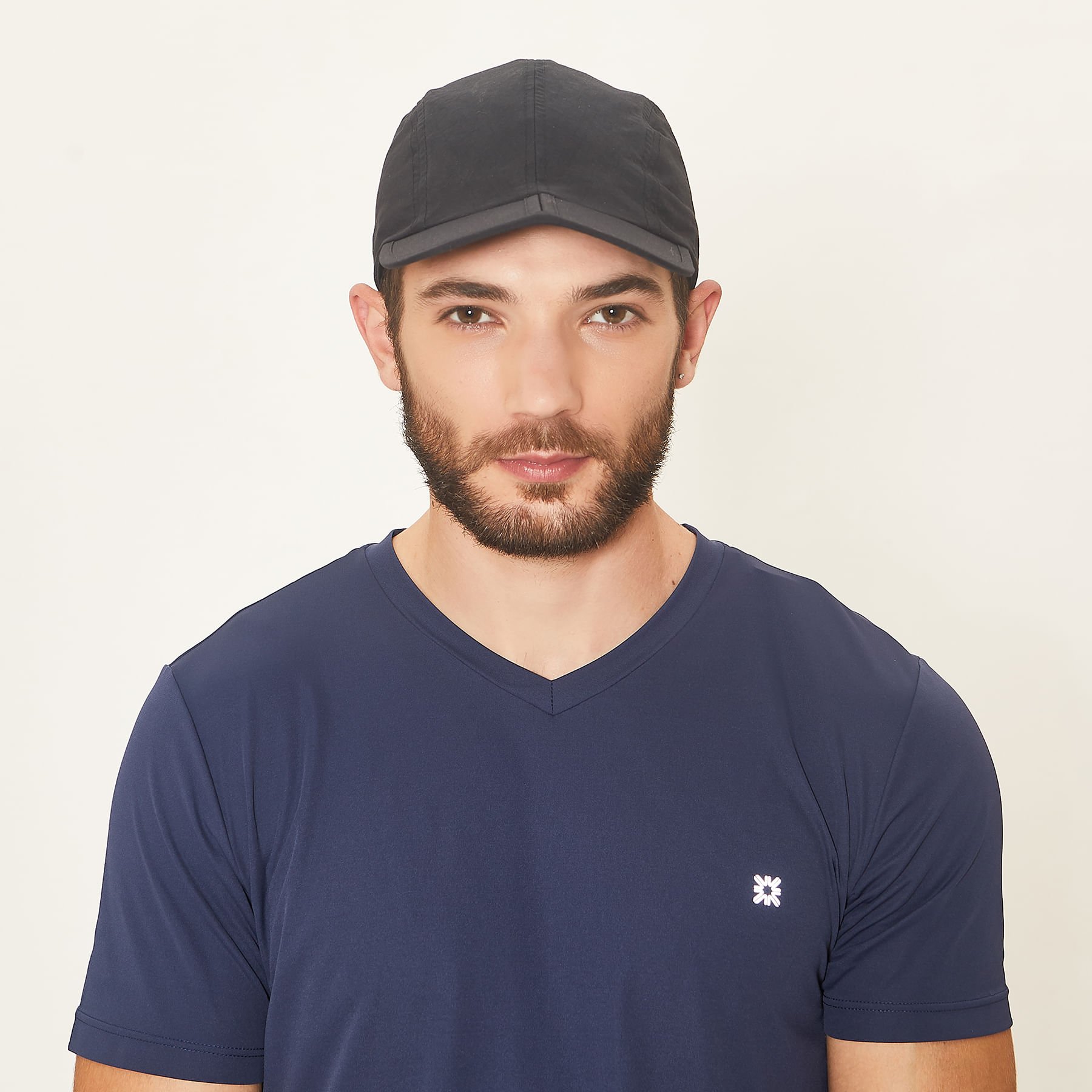 Boné UV Com Proteção Solar Canyon Preto Preto 2