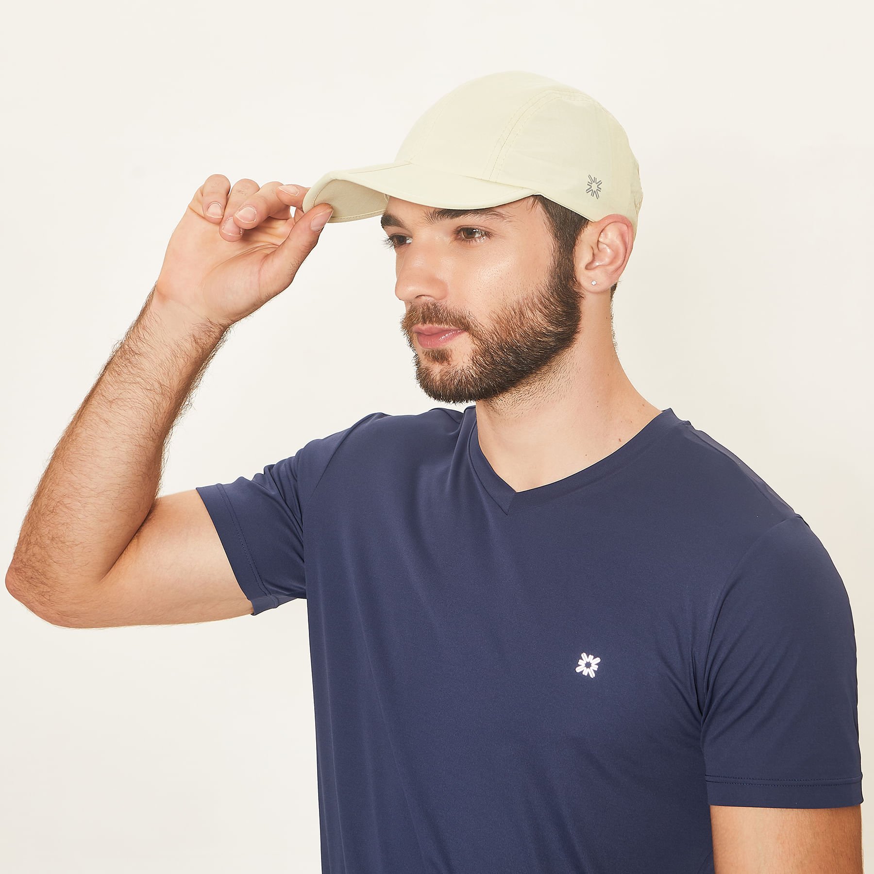 Boné UV Com Proteção Solar Canyon Areia Bege 2