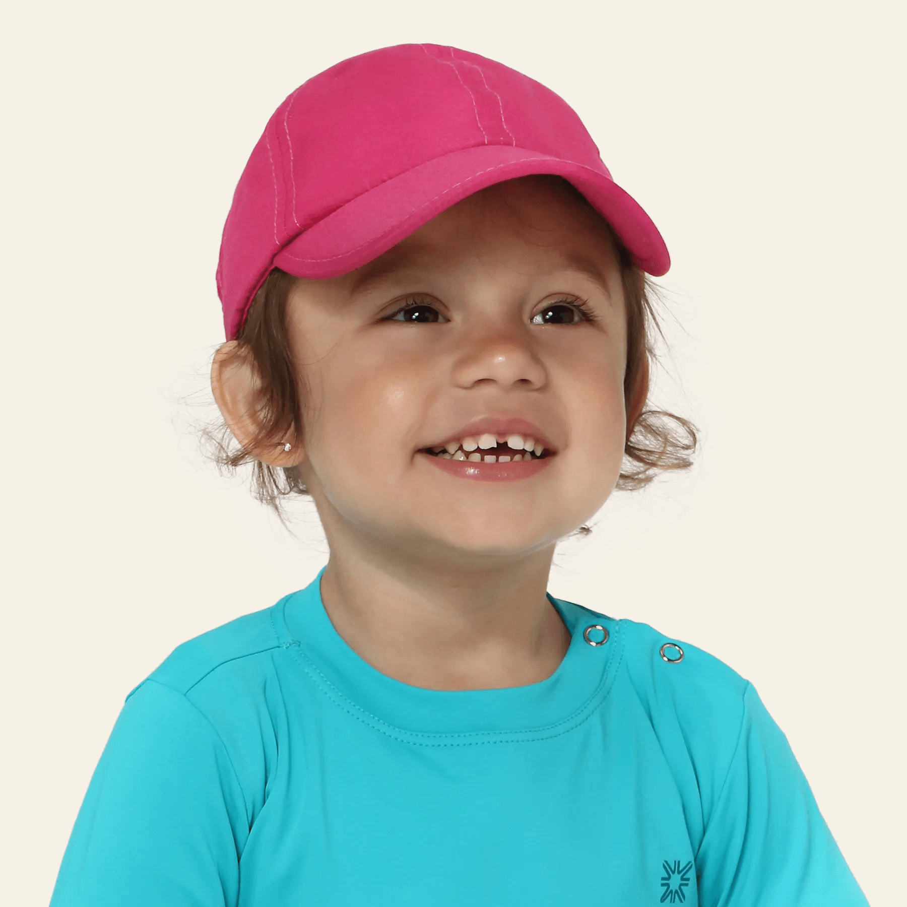 Boné UV Com Proteção Solar Baby Color Pink