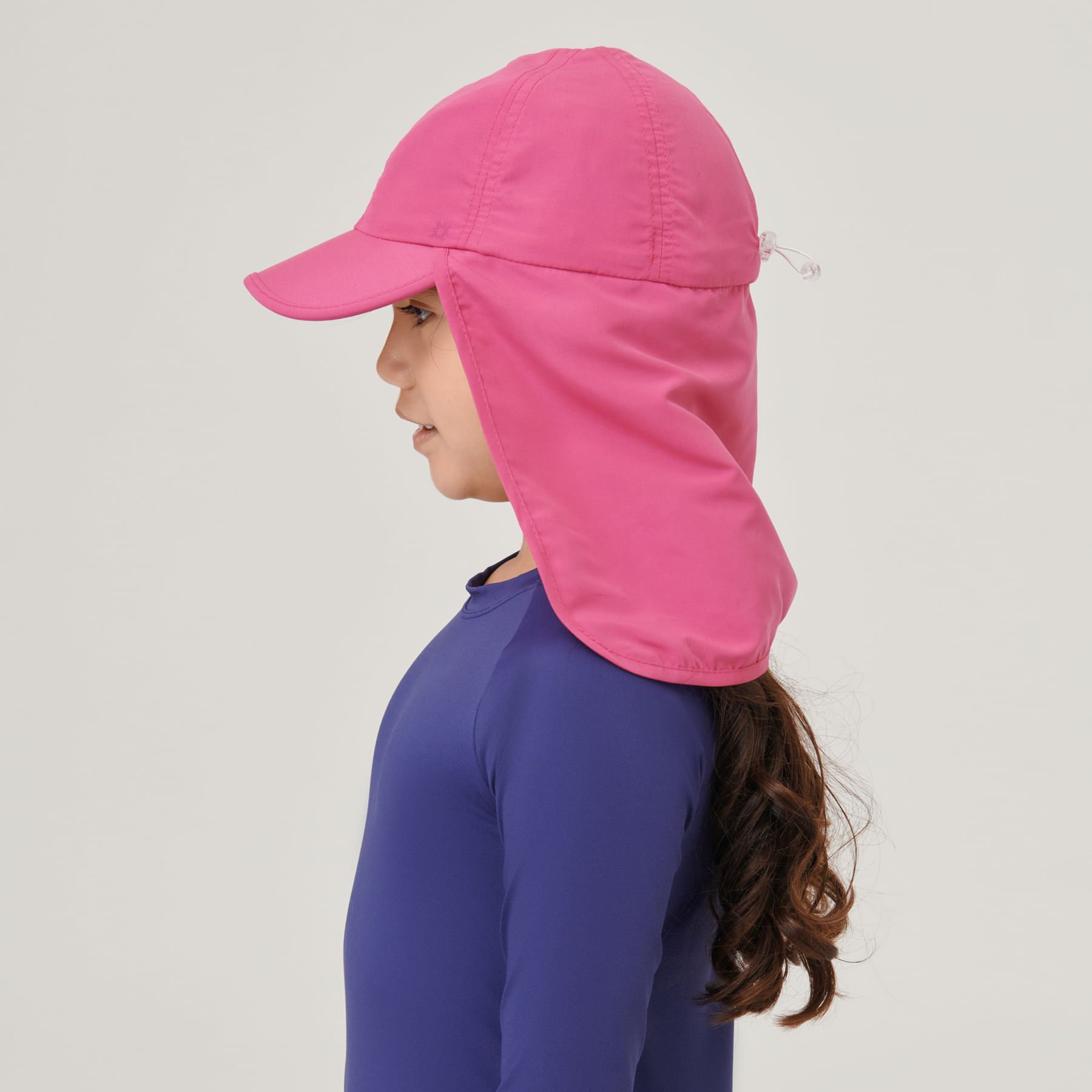 Boné UV Legionário Com Proteção Solar Teens Colors Pink Rosa 2