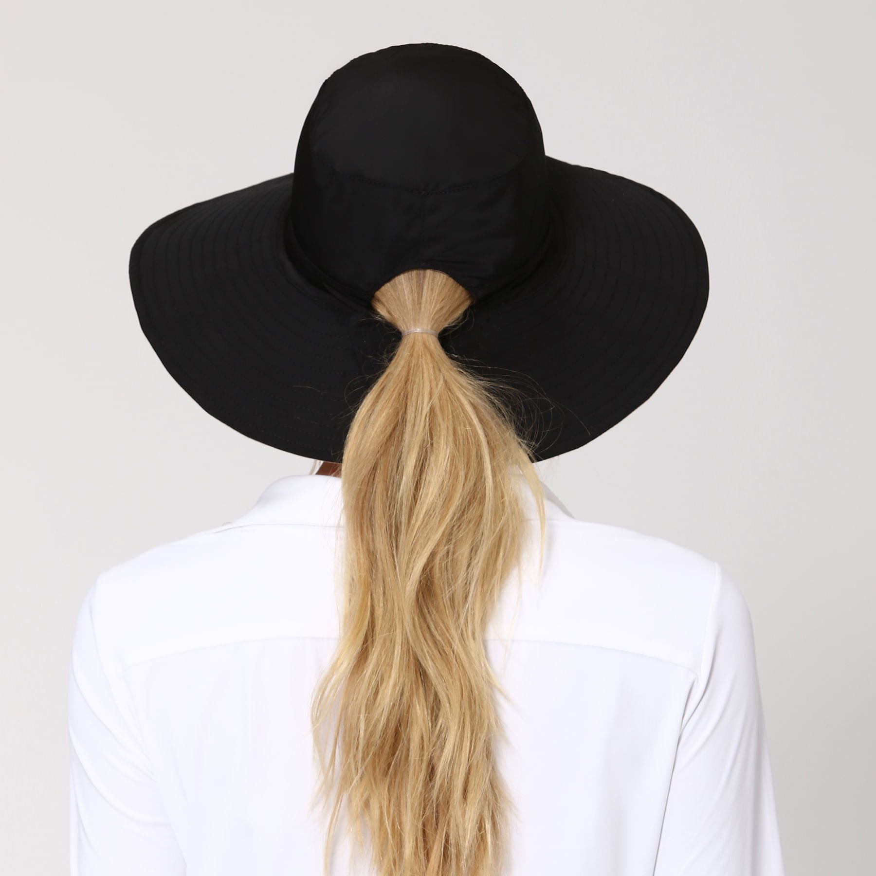 Chapéu UV Com Proteção Solar San Diego Preto/Areia Preto 3