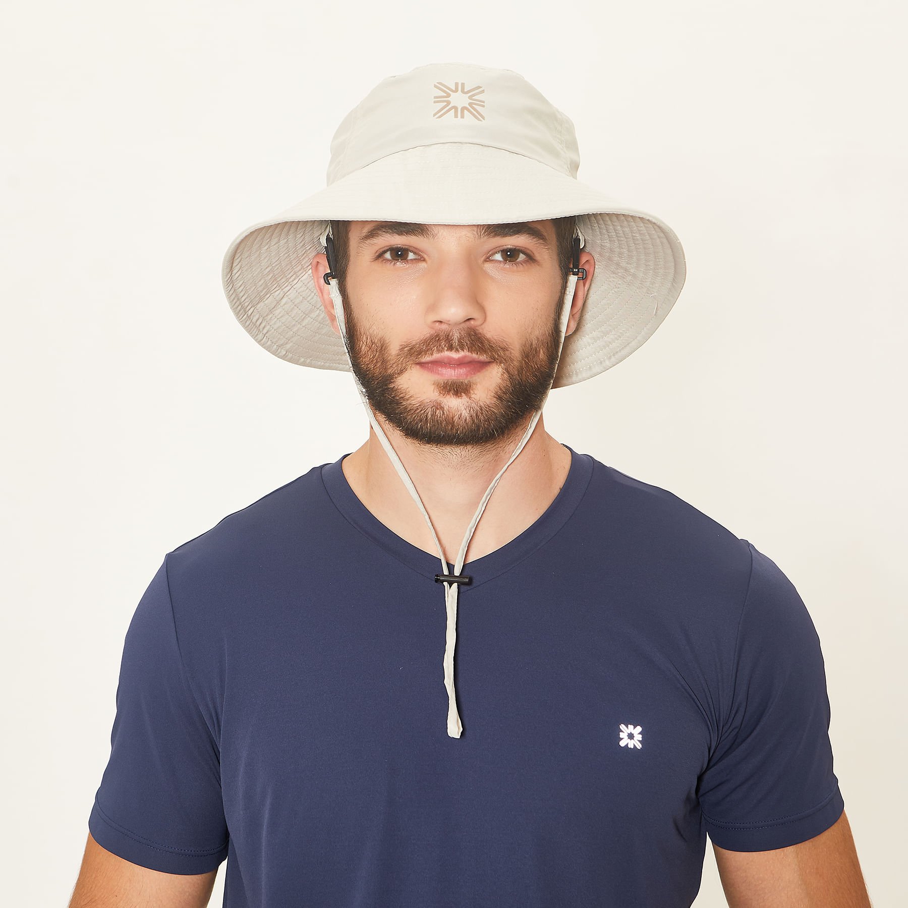 Chapéu UV Com Proteção Solar New Cassís Areia Bege 2