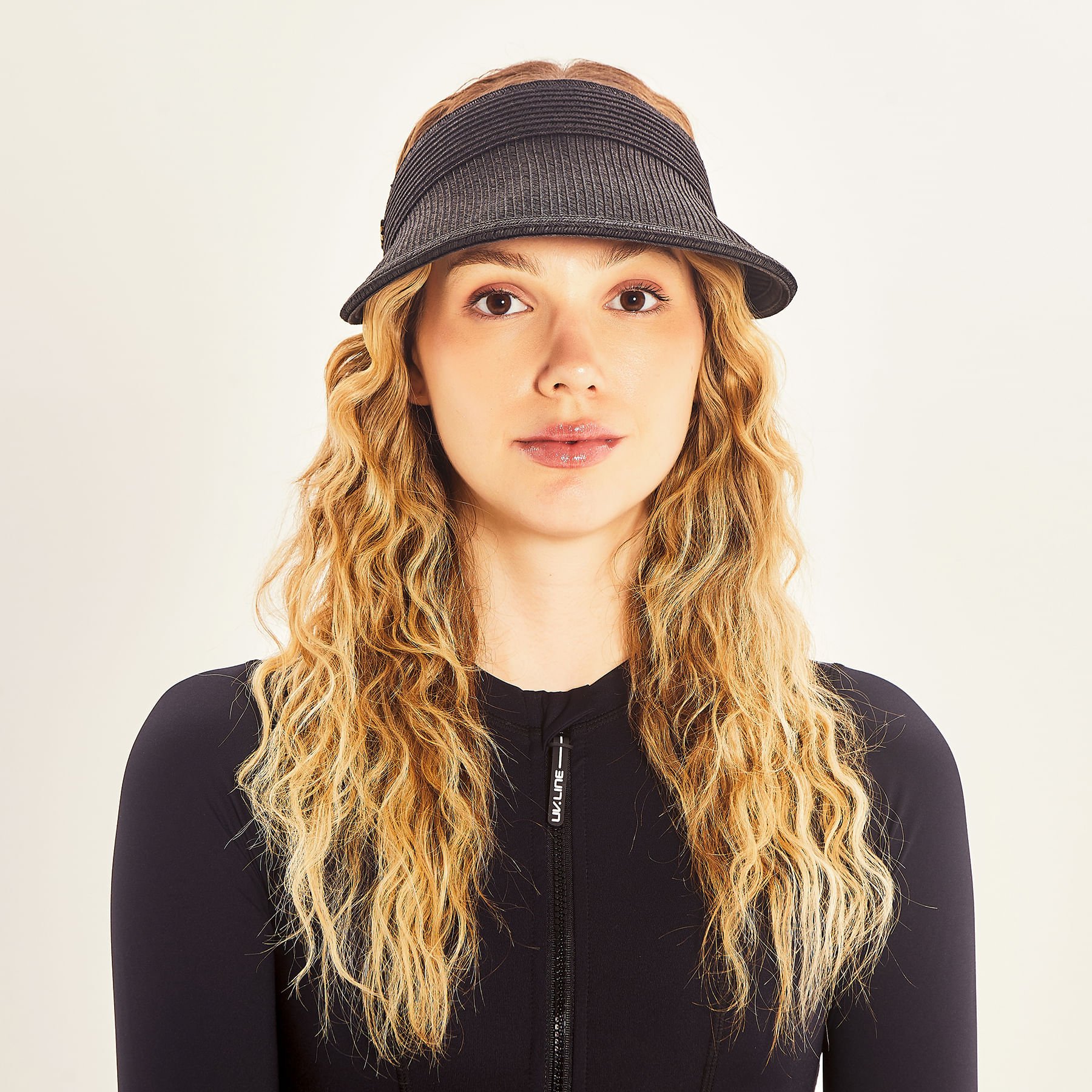 Viseira UV Com Proteção Solar Brunei Preto Preto 4