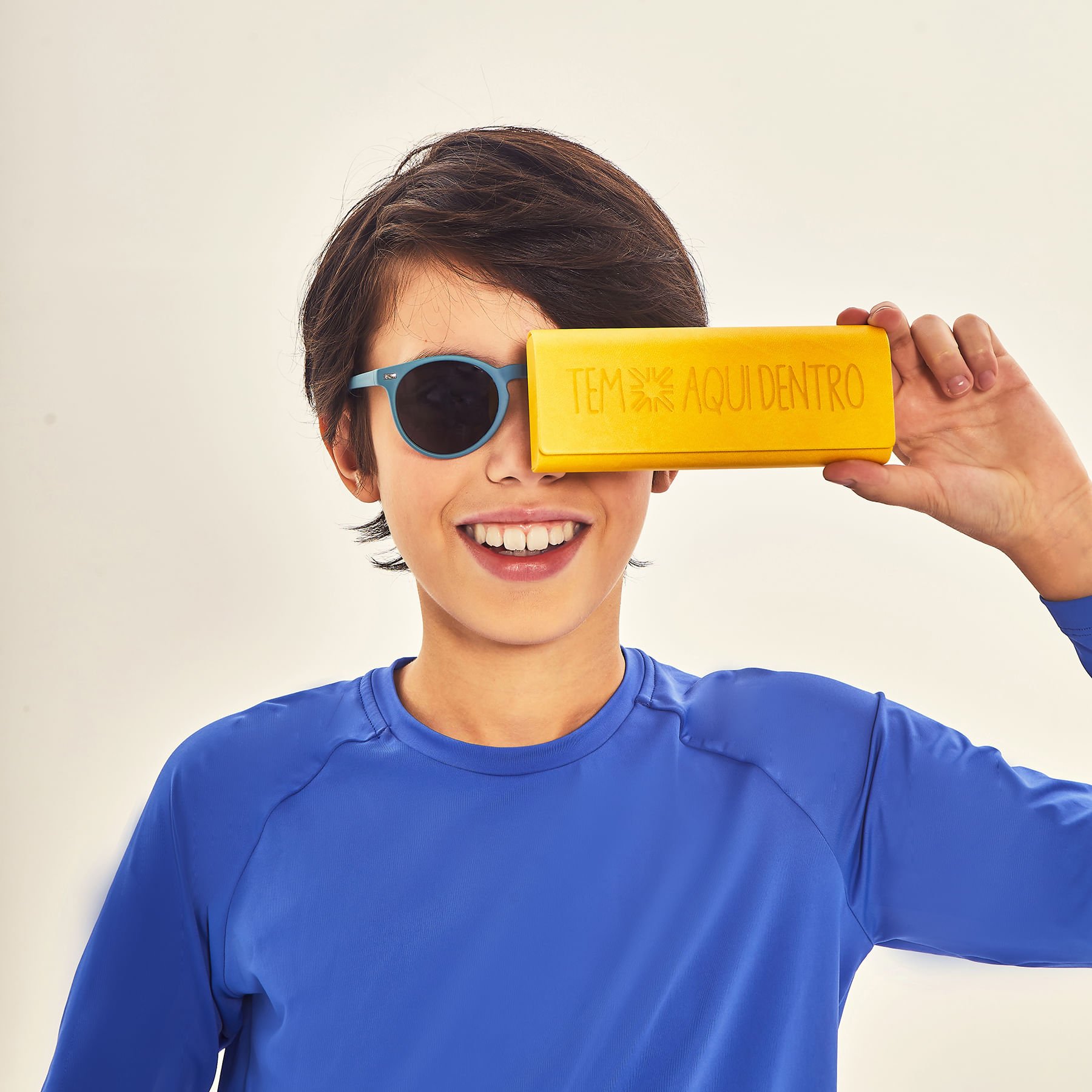 Óculos de Sol Kids Com Proteção UV400 Marinho Azul 3