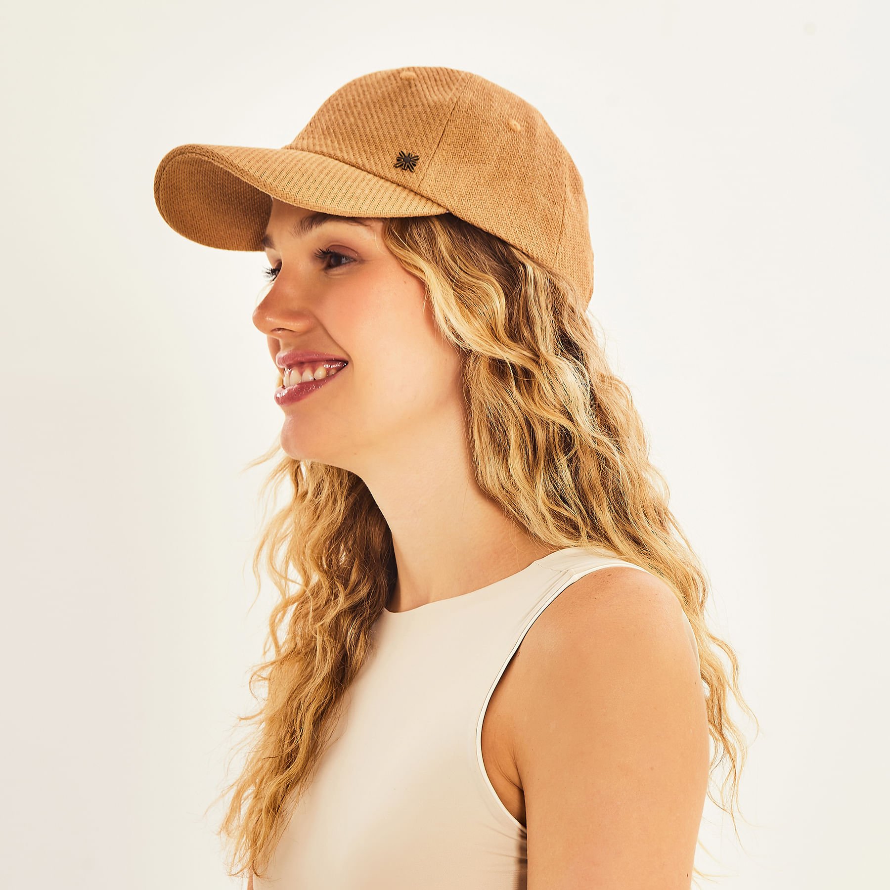 Boné de Palha Uv Com Proteção Solar Saint Barth Kaki Marrom 2