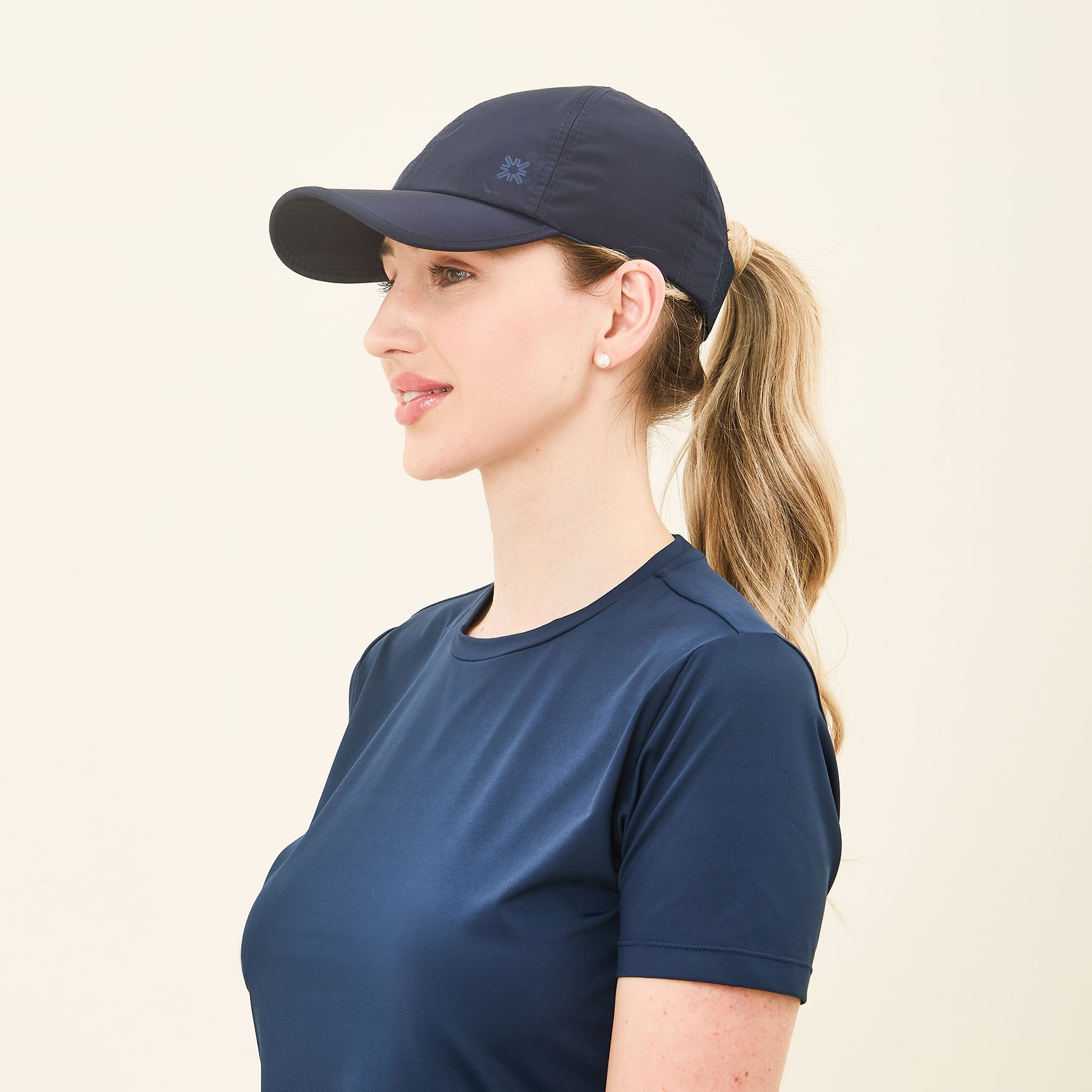 Boné Uv Com Proteção Solar Beach Tennis Marinho Marinho 3