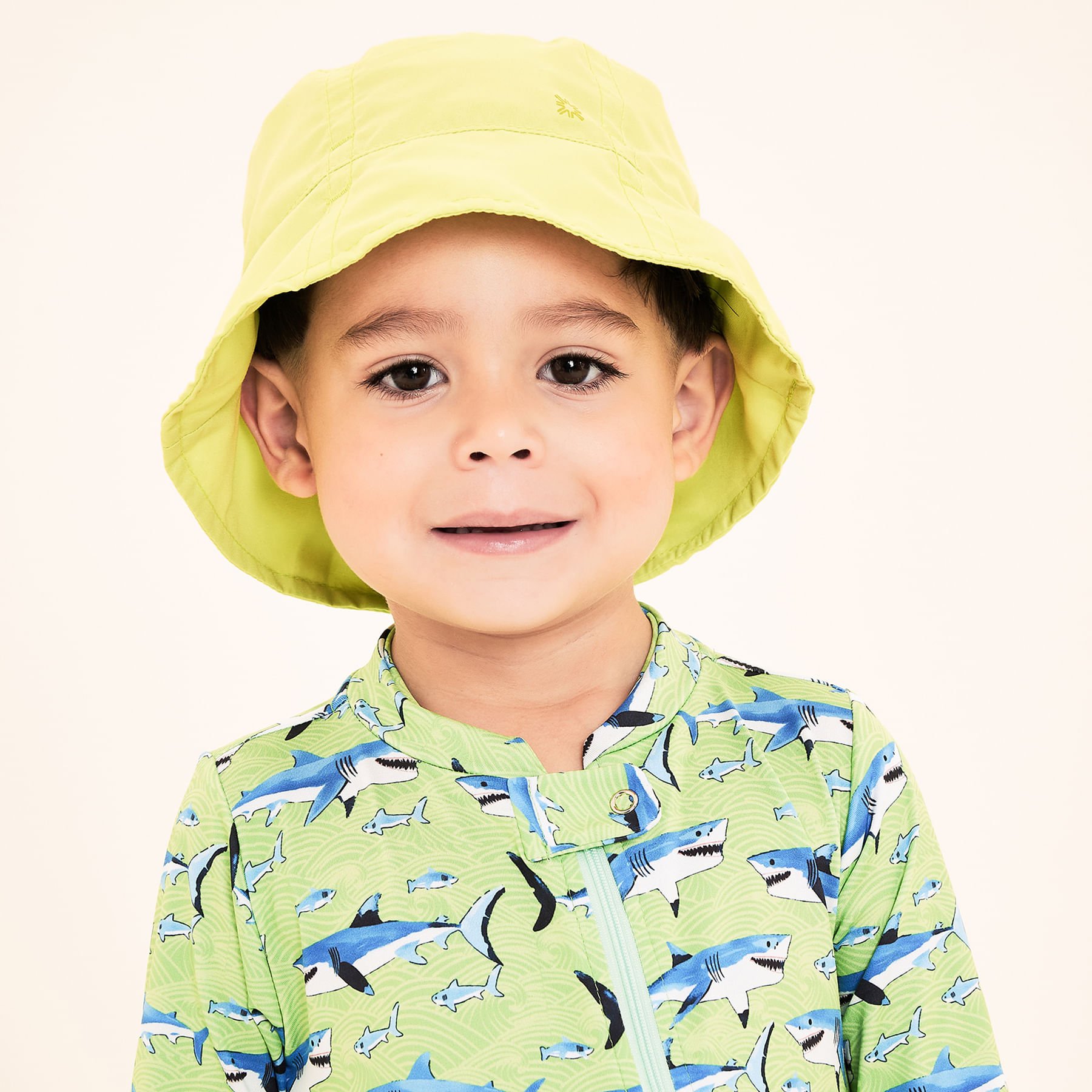 Chapéu UV com Proteção Solar Napoli Basic Kids Limão Neon