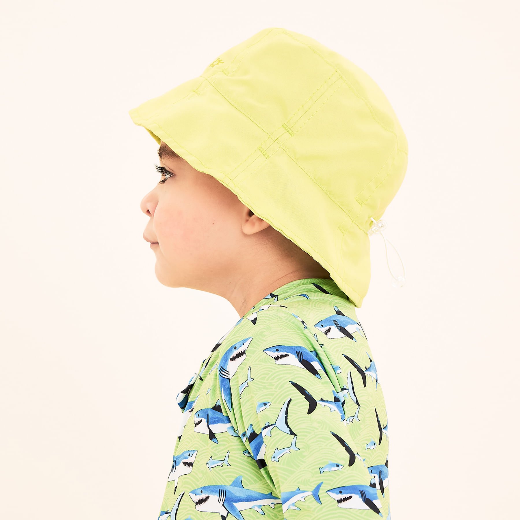 Chapéu UV com Proteção Solar Napoli Basic Kids Limão Neon Amarelo Esverdeado 3