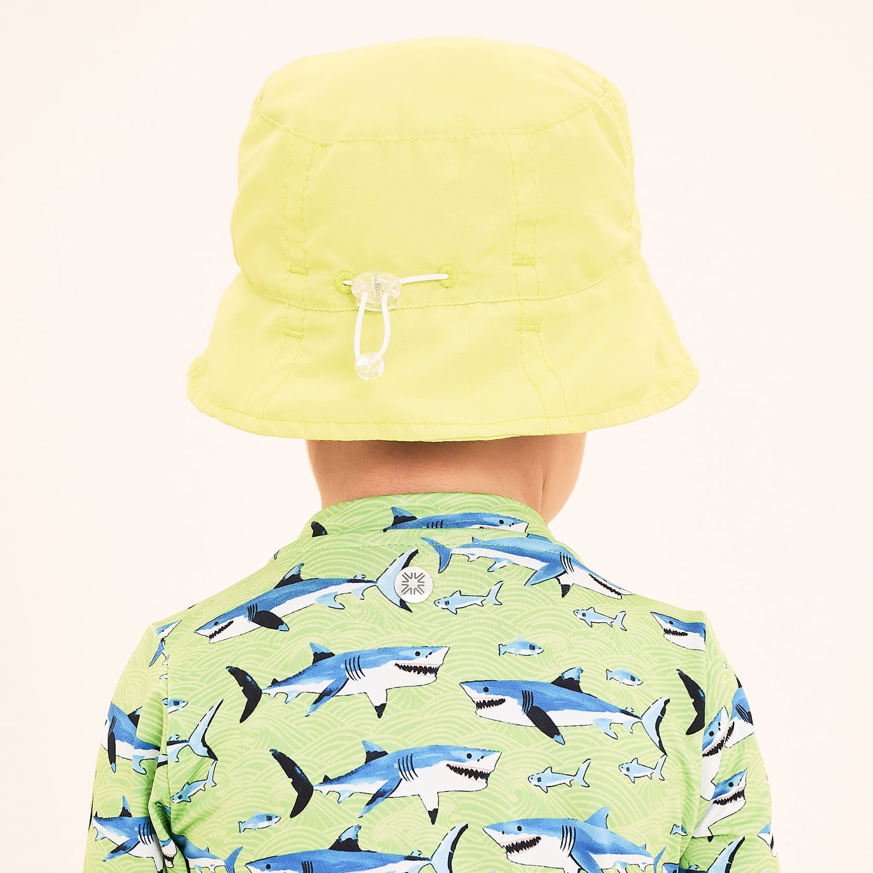 Chapéu UV com Proteção Solar Napoli Basic Kids Limão Neon Amarelo Esverdeado 4