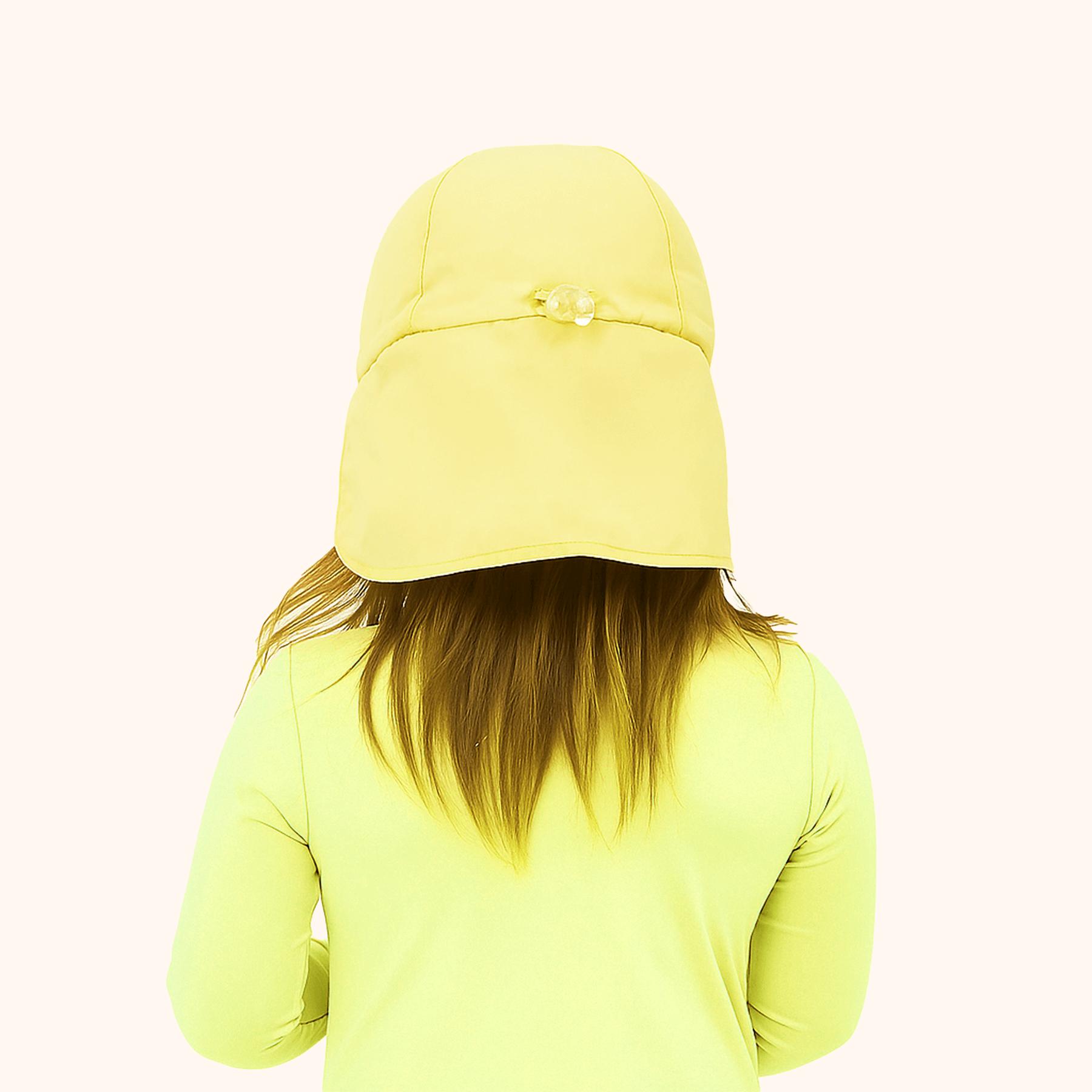 Boné Infantil UV Com Proteção Solar Basic Kids Limão Neon Amarelo 2