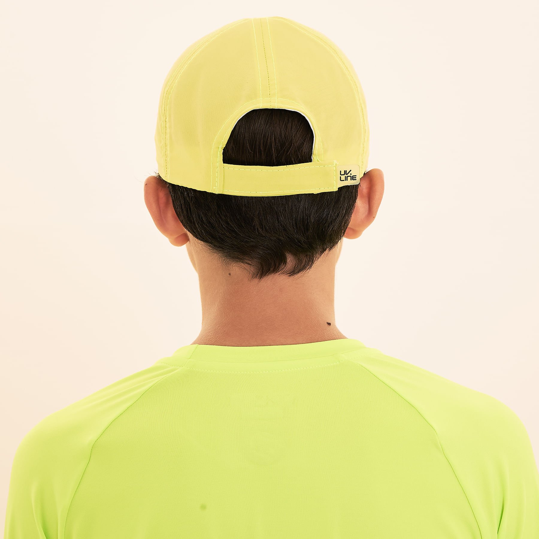 Boné Teens Colors com Proteção Solar UV.LINE-LIMAO NEON Amarelo 4