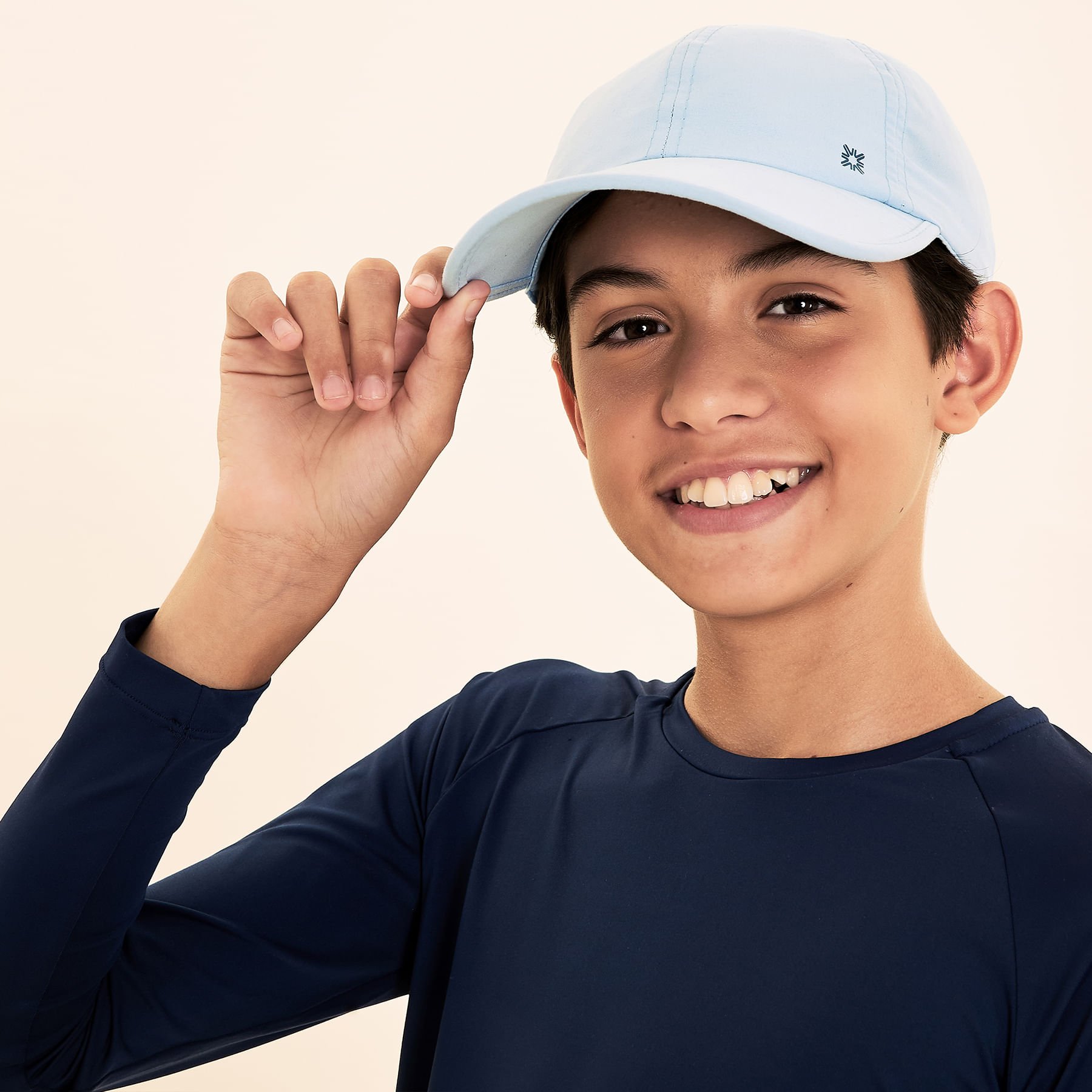 Boné Teens Colors com Proteção Solar UV.LINE-AZUL CEU