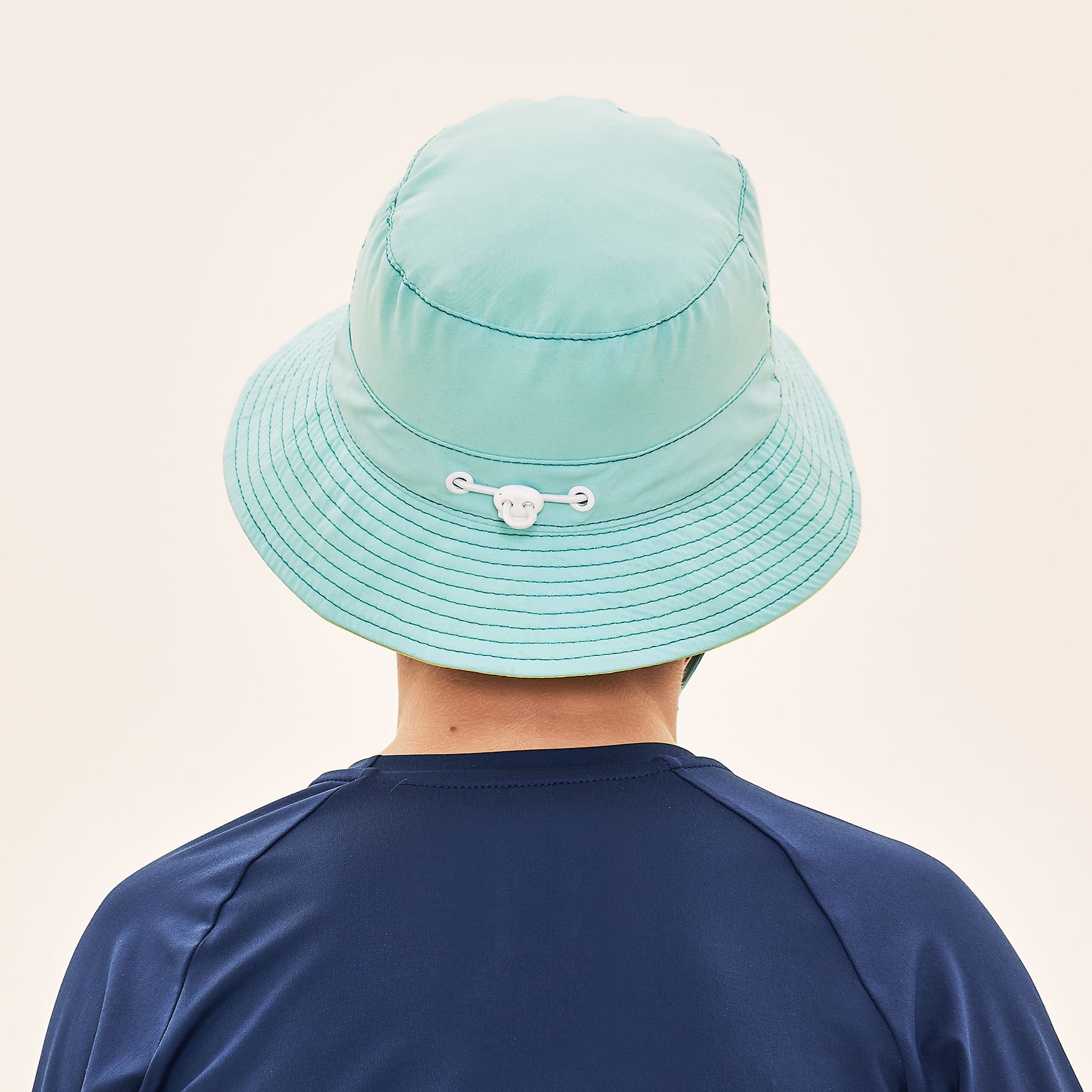 Chapéu UV Infantil Com Proteção Solar Basic Kids Lagoa/Limão Neon Verde 3