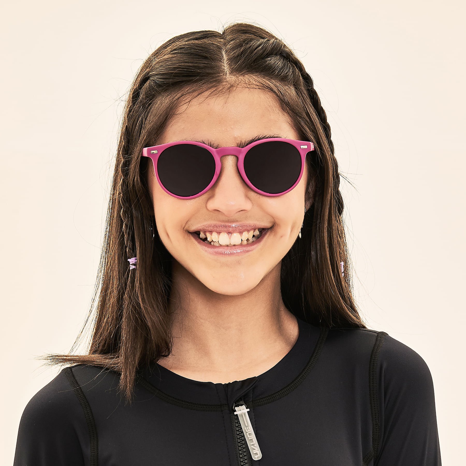 Óculos de Sol Kids UV400-MAGENTA Vermelho 5