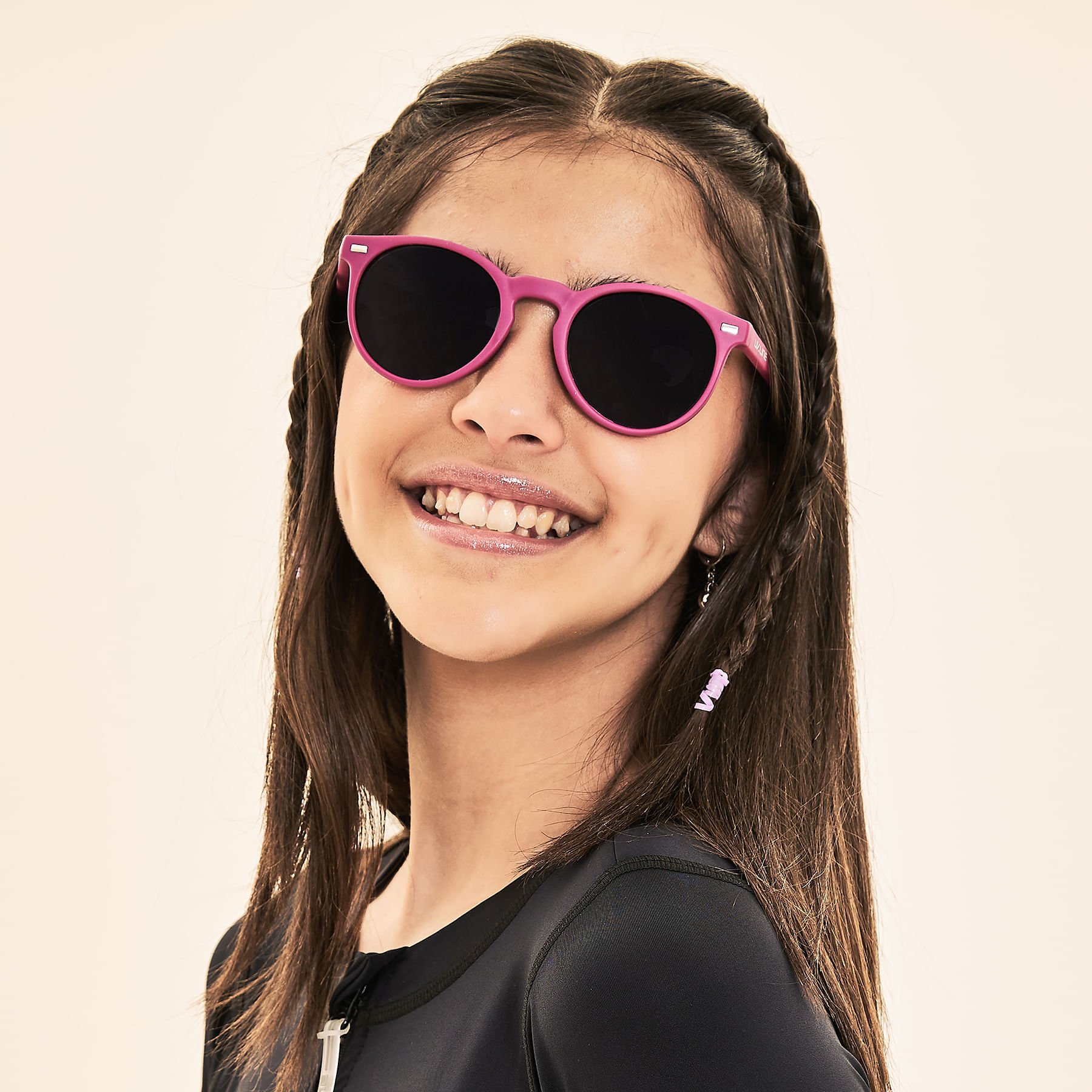 Óculos de Sol Kids UV400-MAGENTA Vermelho 6
