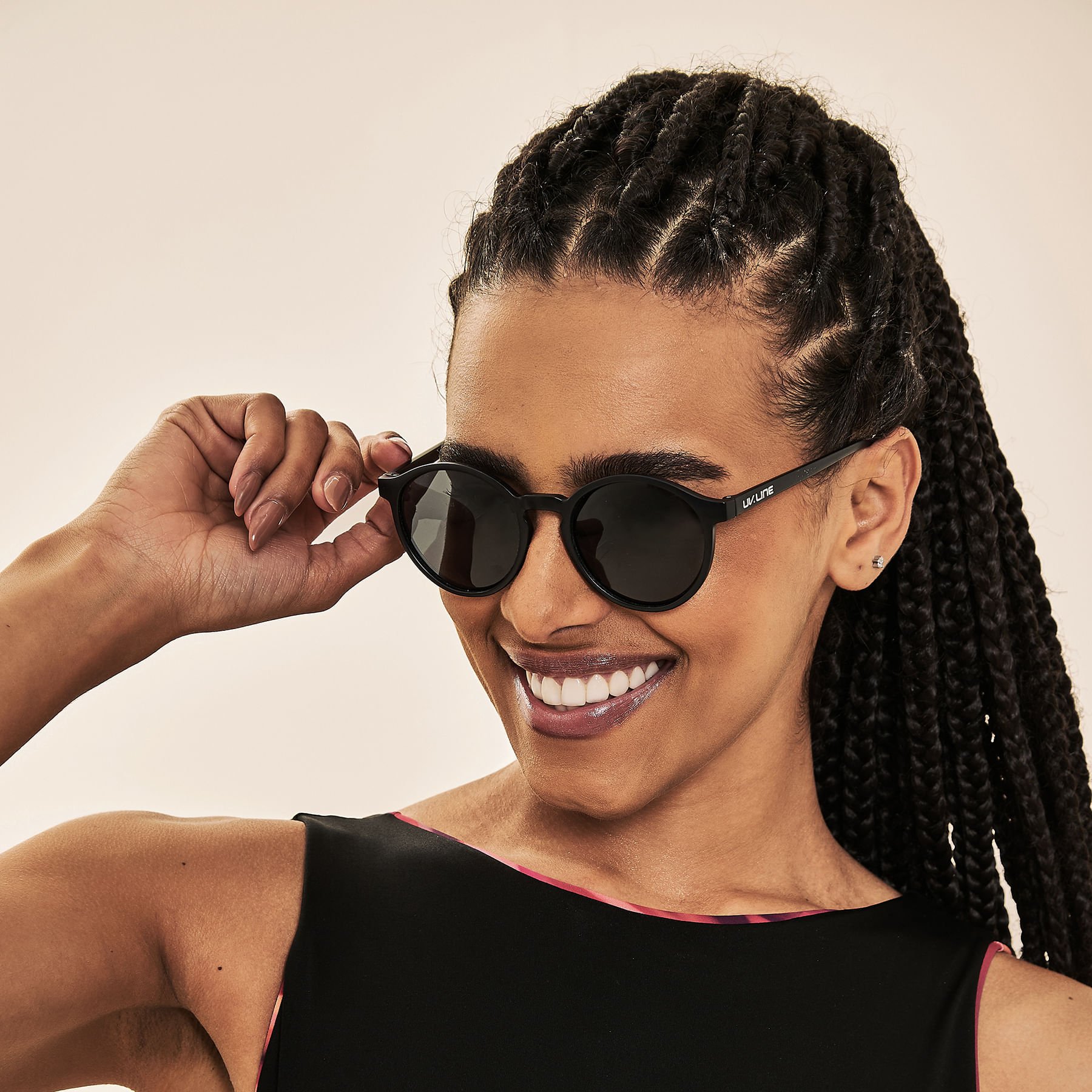Óculos de Sol Adulto UV400 Polarizado com Proteção UVA e UVB - PRETO Preto 2