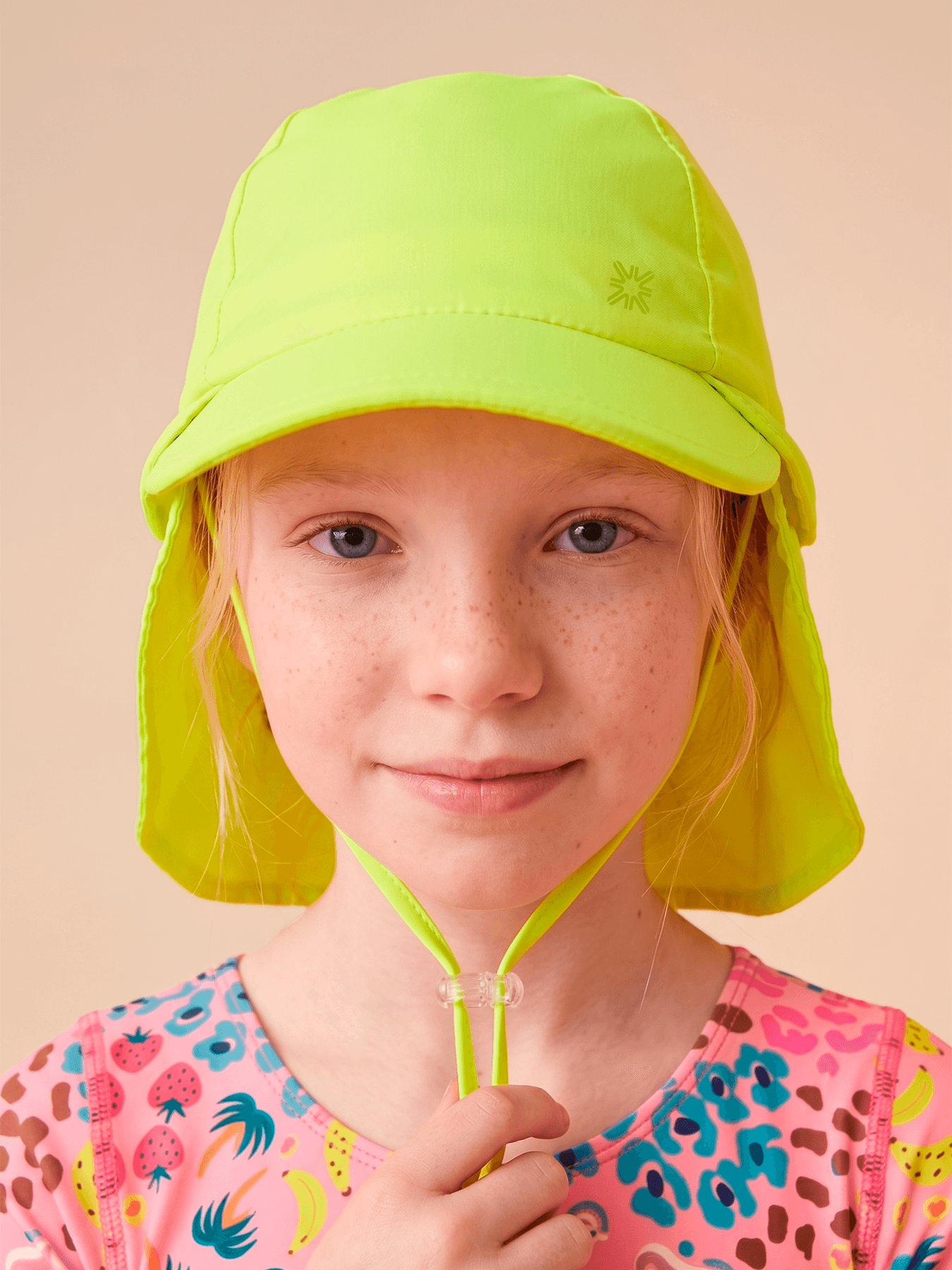 Boné Legionário UV Infantil Com Proteção Solar Basic Kids - AMARELO FLUOR Amarelo 2