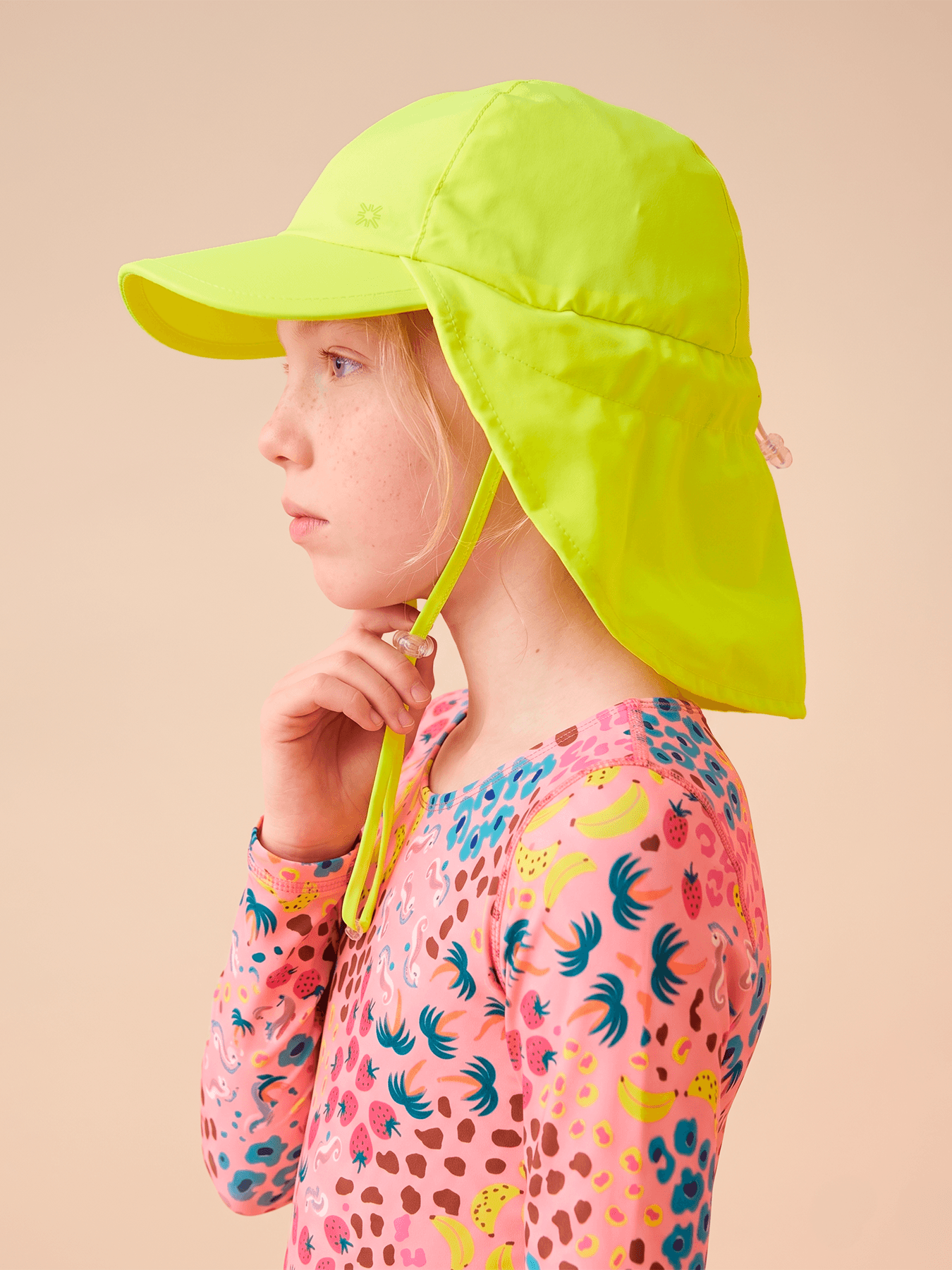 Boné Legionário UV Infantil Com Proteção Solar Basic Kids - AMARELO FLUOR Amarelo 3