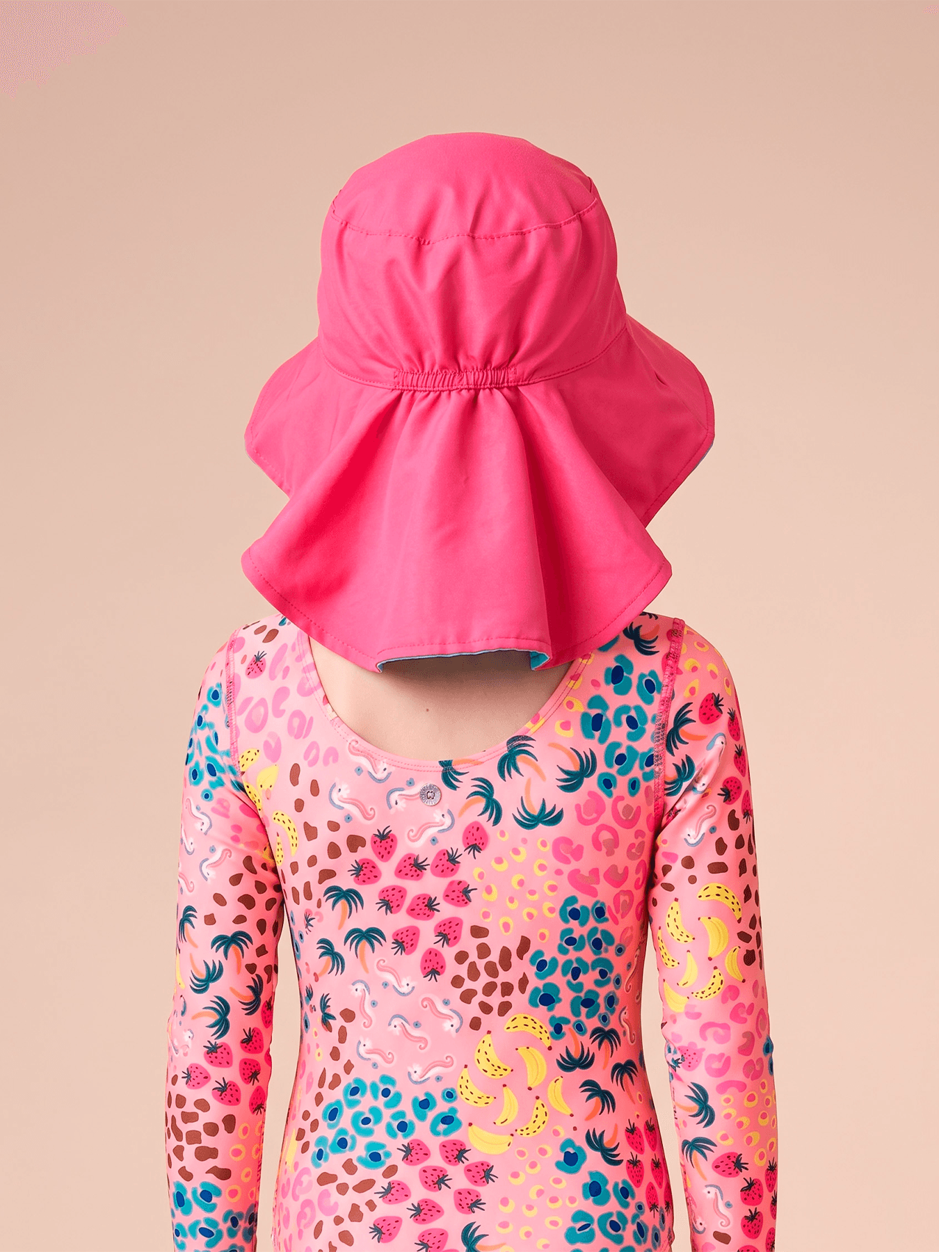 Chapéu UV Com Proteção Solar Infantil Dupla Face Sicilia Kids - Pink/Lagoa Pink/Lagoa 3
