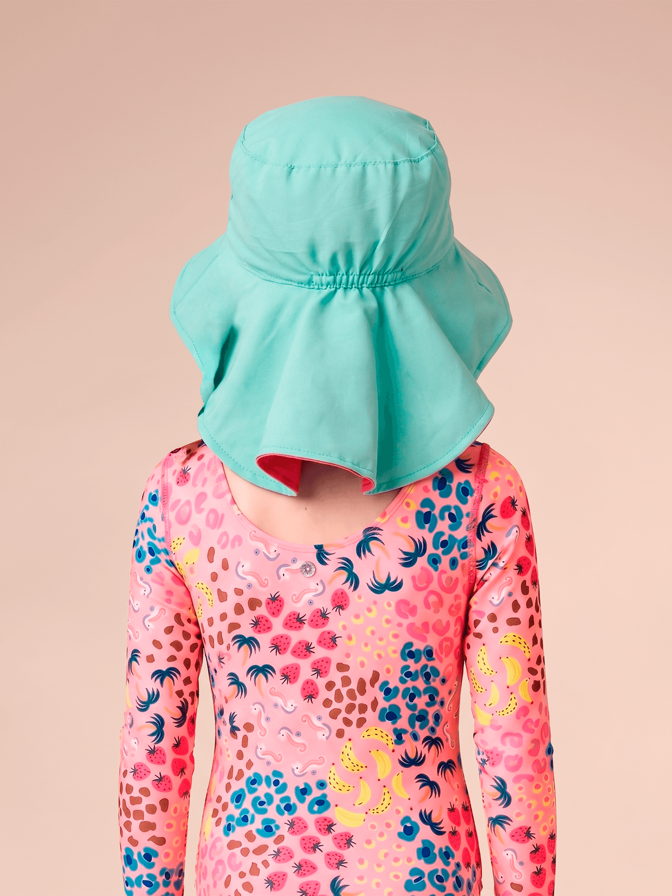 Chapéu UV Com Proteção Solar Infantil Dupla Face Sicilia Kids - Pink/Lagoa Pink/Lagoa 6