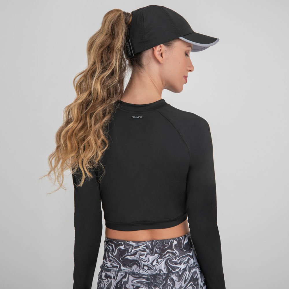 Top UV Com Proteção Solar Preto Preto 2
