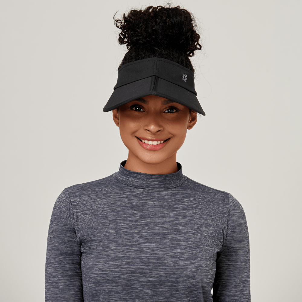 Viseira UV Com Proteção Solar Pontal Preto Preto 2