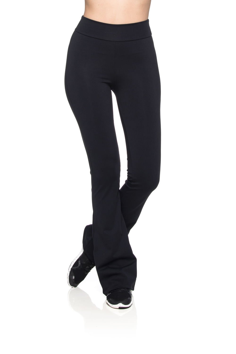 Calça Bailarina Flare Supplex - Preto