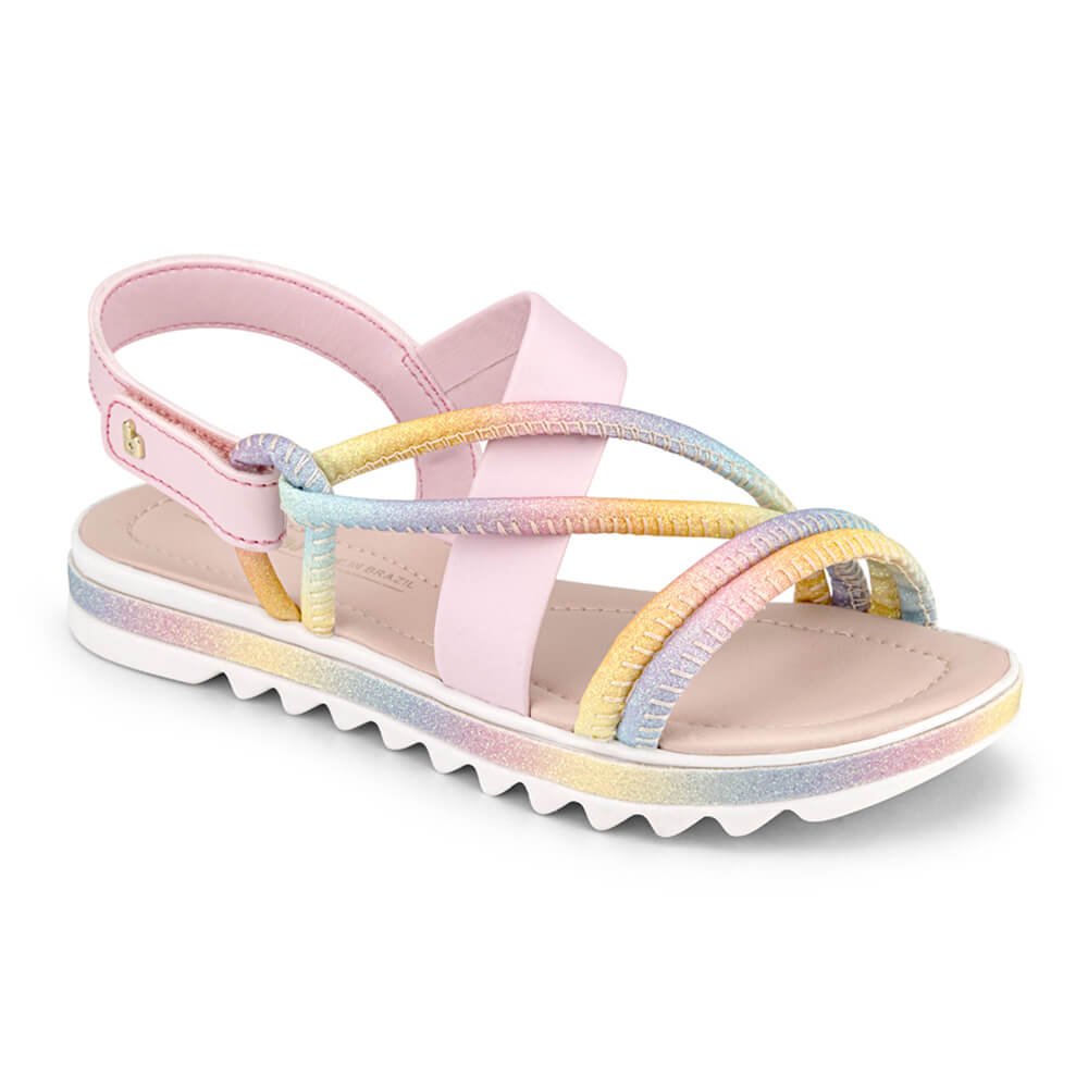 Sandálias Infantil Bibi Flat Form Feminina Rainbow - 1059246