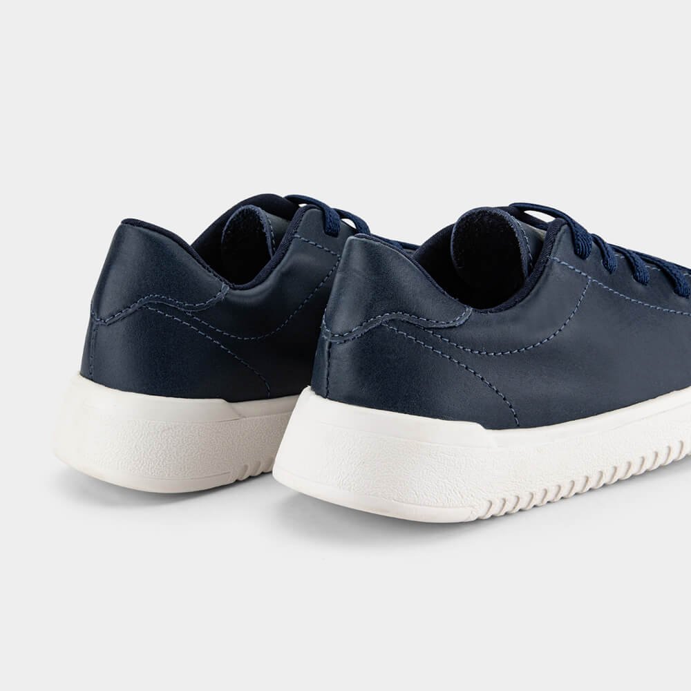 Sapatênis Infantil Bibi New Way Azul Naval de Couro Azul 5