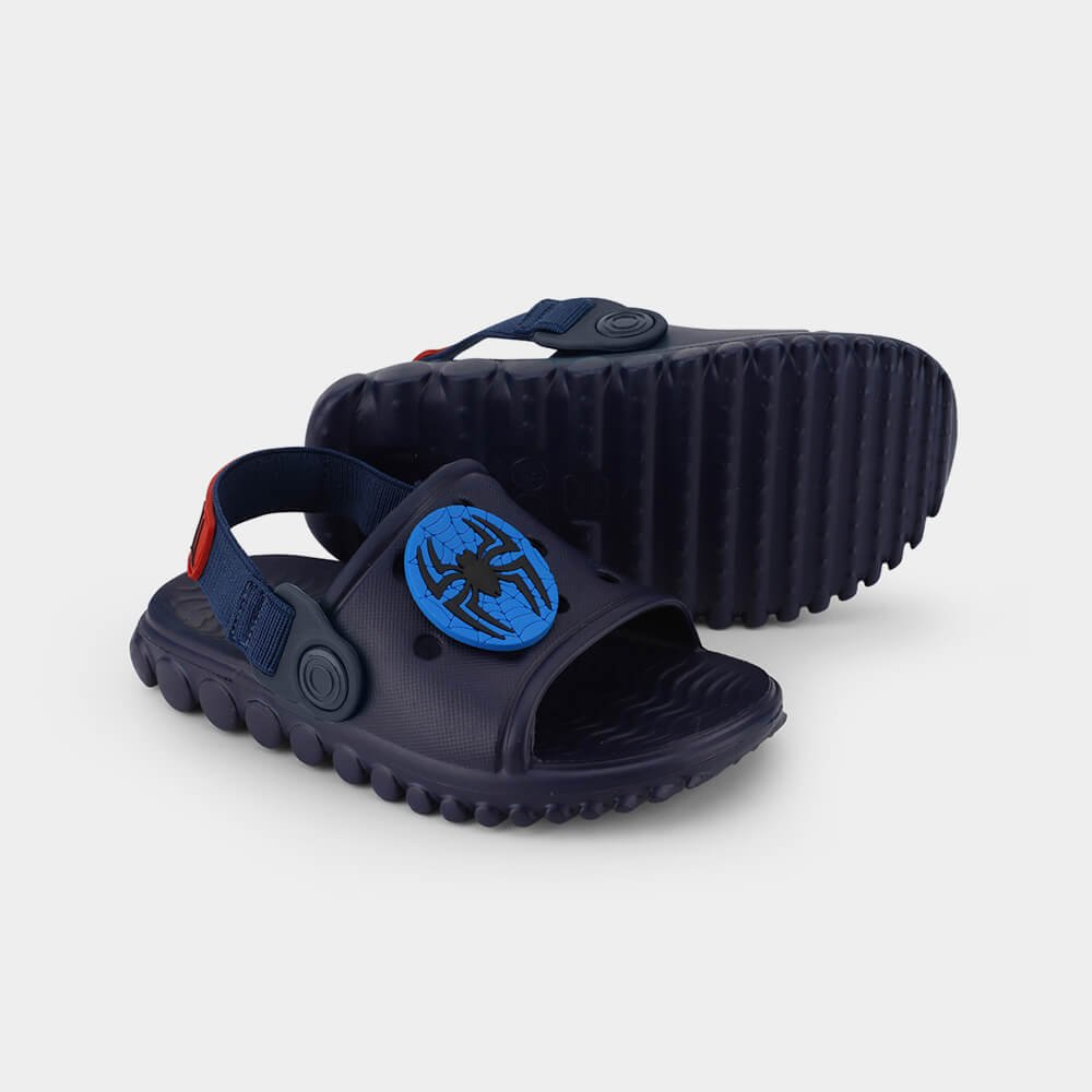 Chinelo Infantil Bibi Sun Slide Azul de Aranha Azul 3