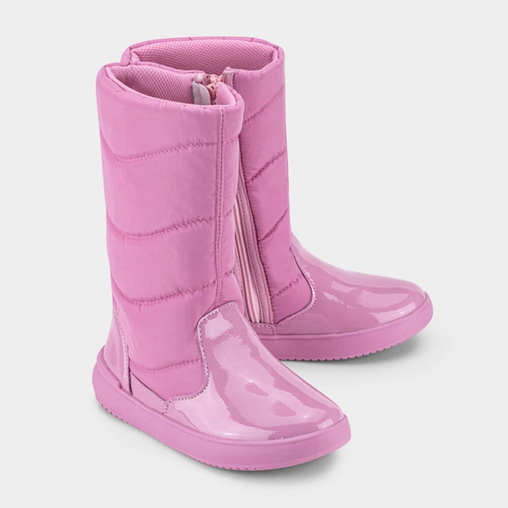 Bota Infantil Cano Longo Bibi Urban Basic Drop Rosa Rosa 2