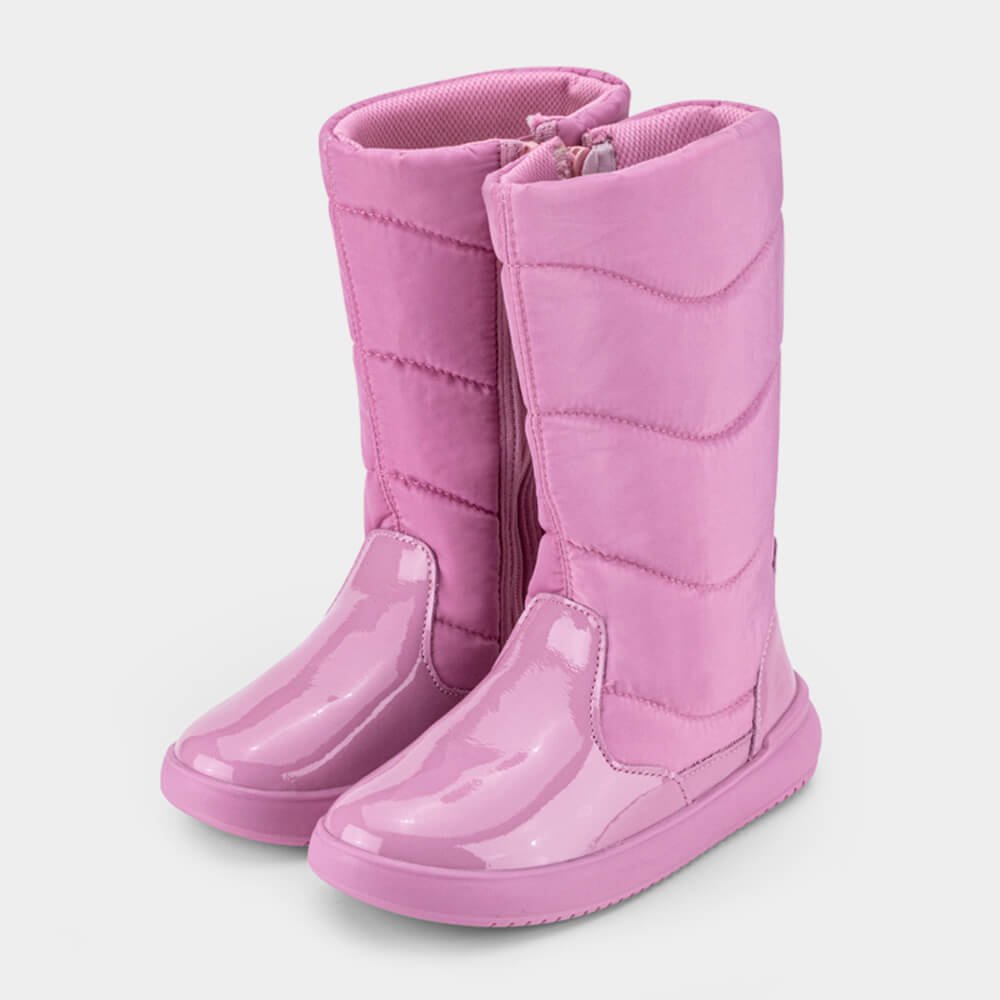 Bota Infantil Cano Longo Bibi Urban Basic Drop Rosa Rosa 3